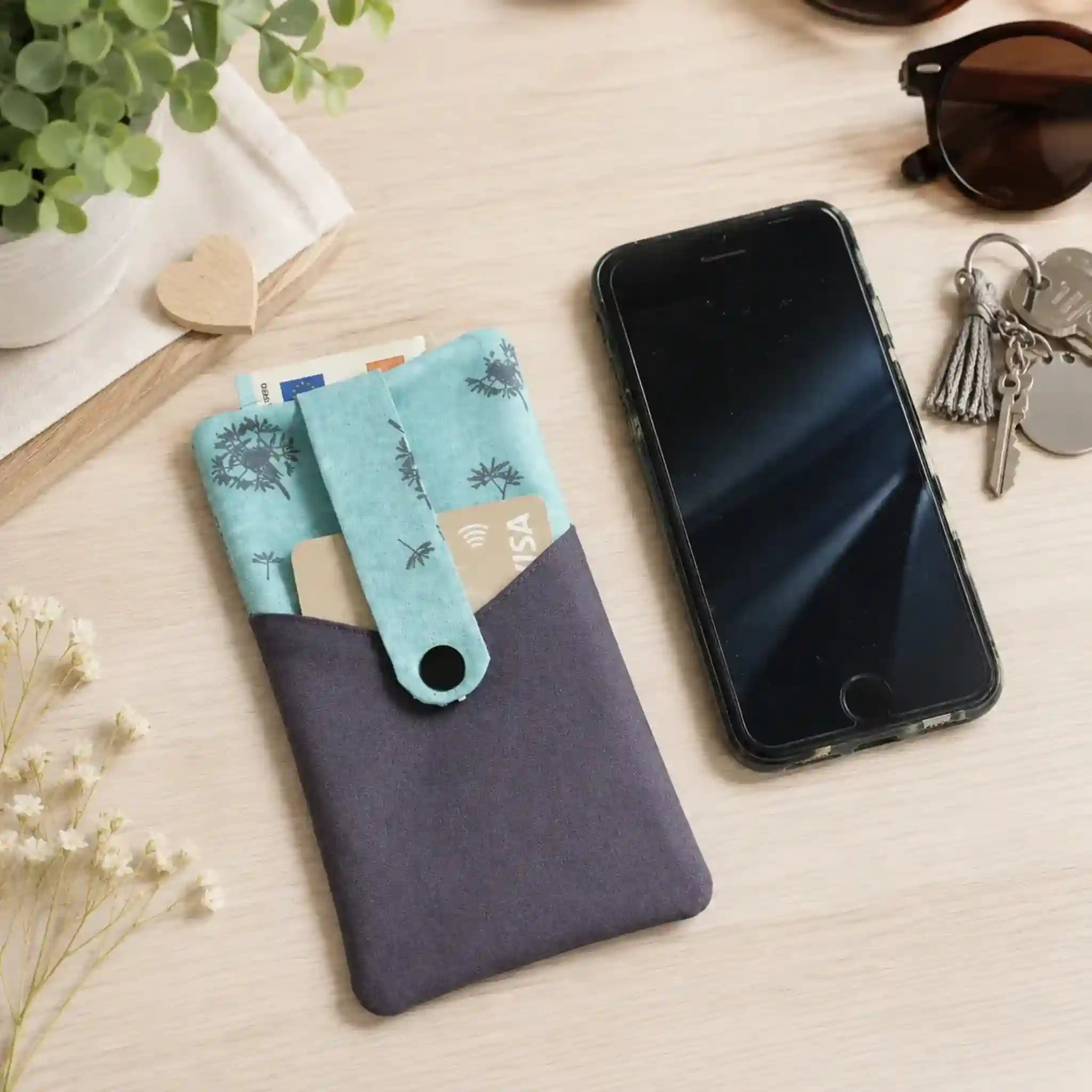 ITH Stickdatei Handy-Tasche mit Fach