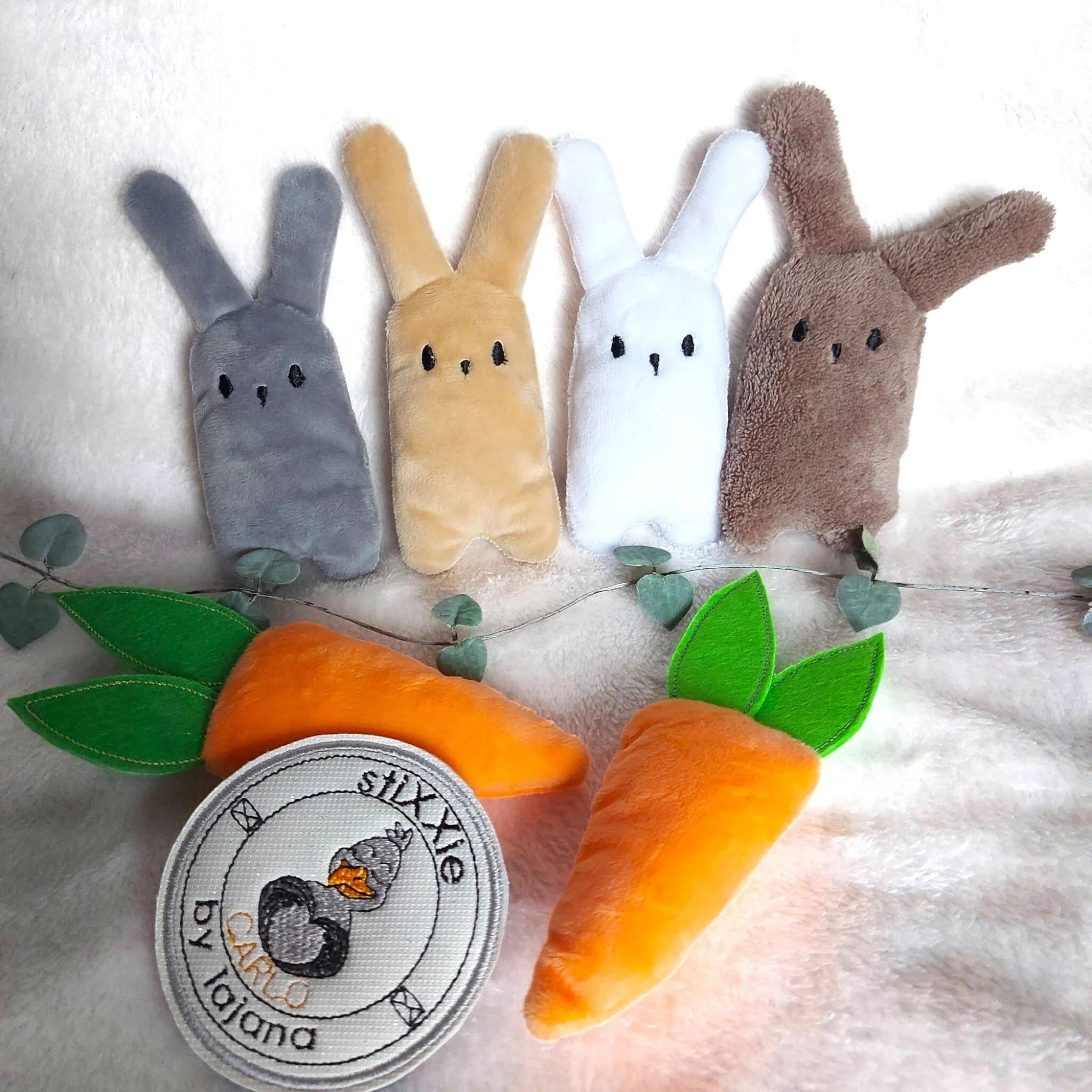 ITH Stickdatei Hase in Möhre