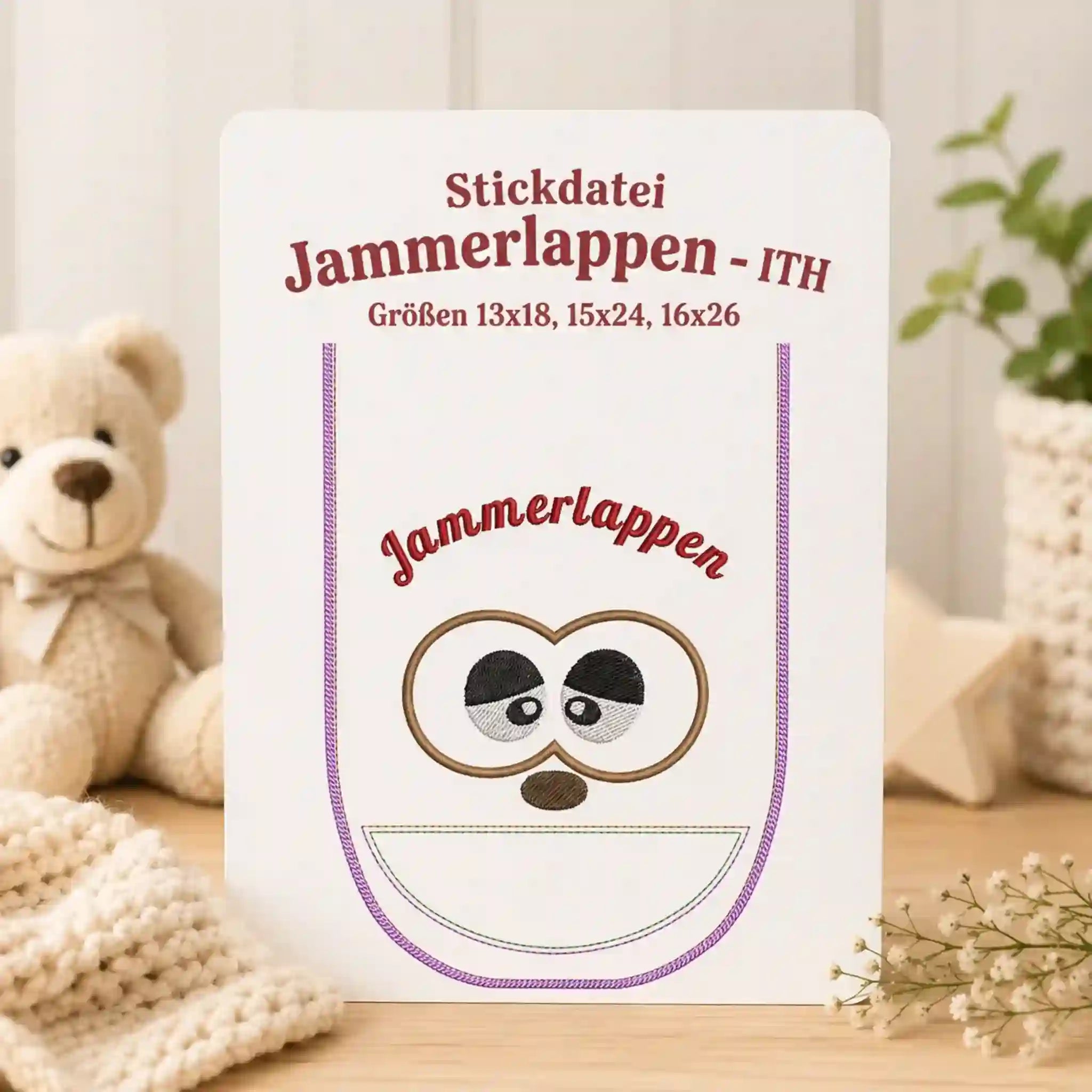 ITH Stickdatei Jammerlappen