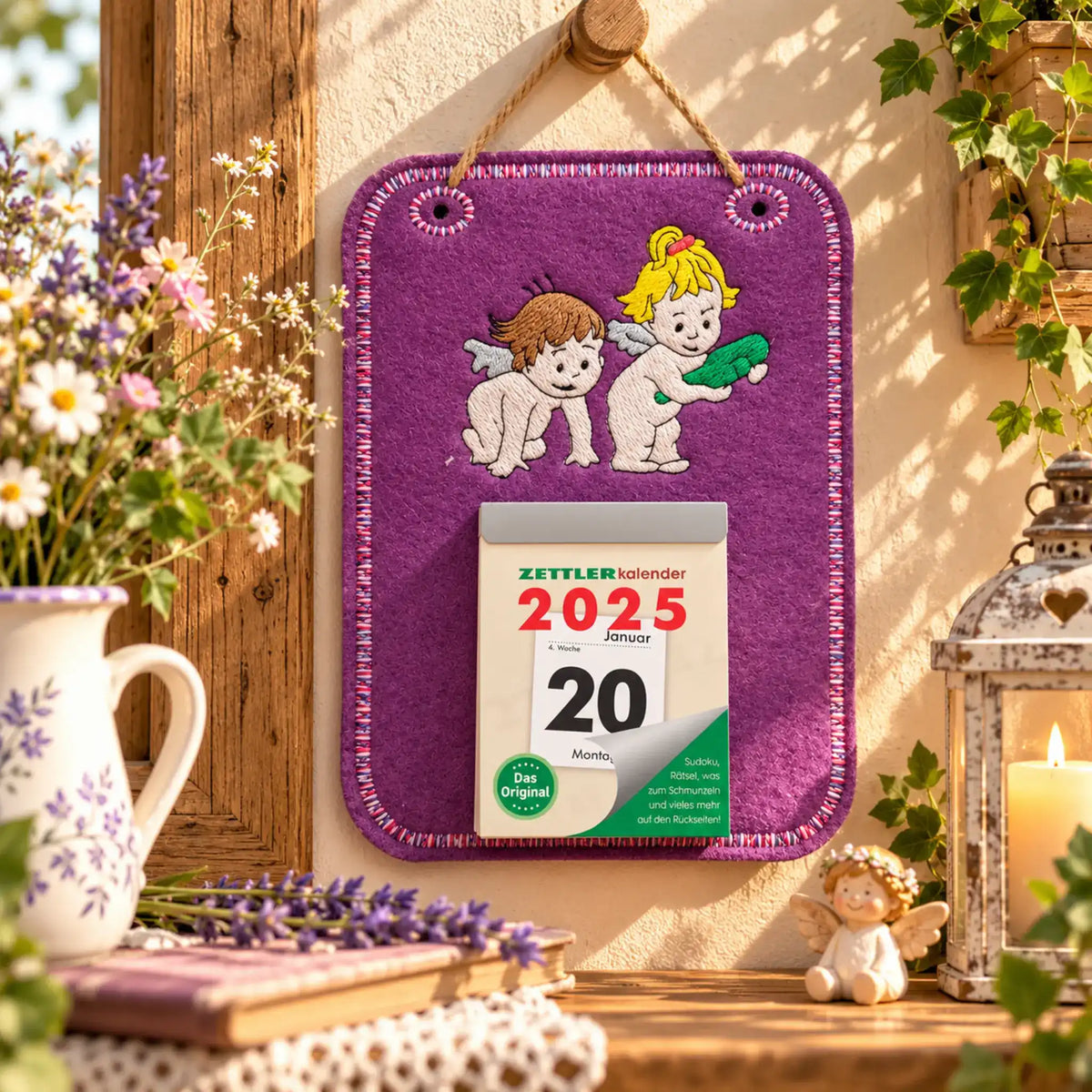 ITH Stickdatei Kalenderblatt für Abreißkalender 15x24 cm