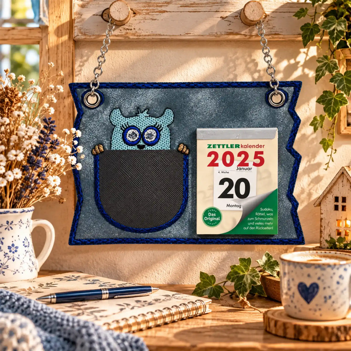 ITH Stickdatei Kalenderblatt für Abreißkalender 15x24 cm