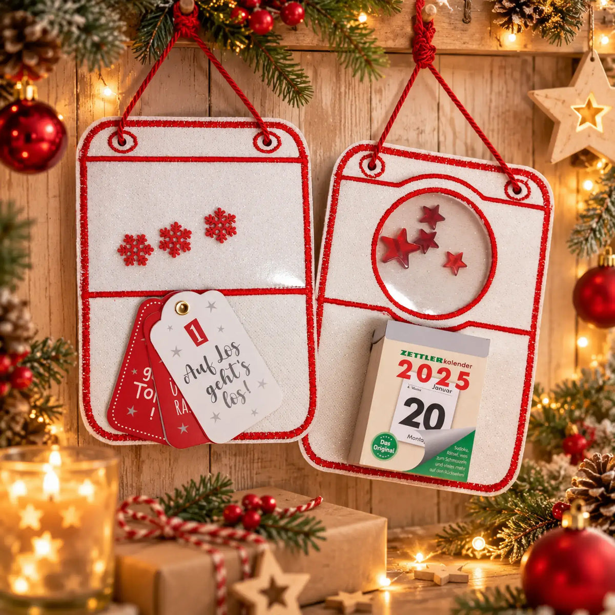 ITH Stickdatei Kalenderblatt für Abreißkalender 15x24 cm