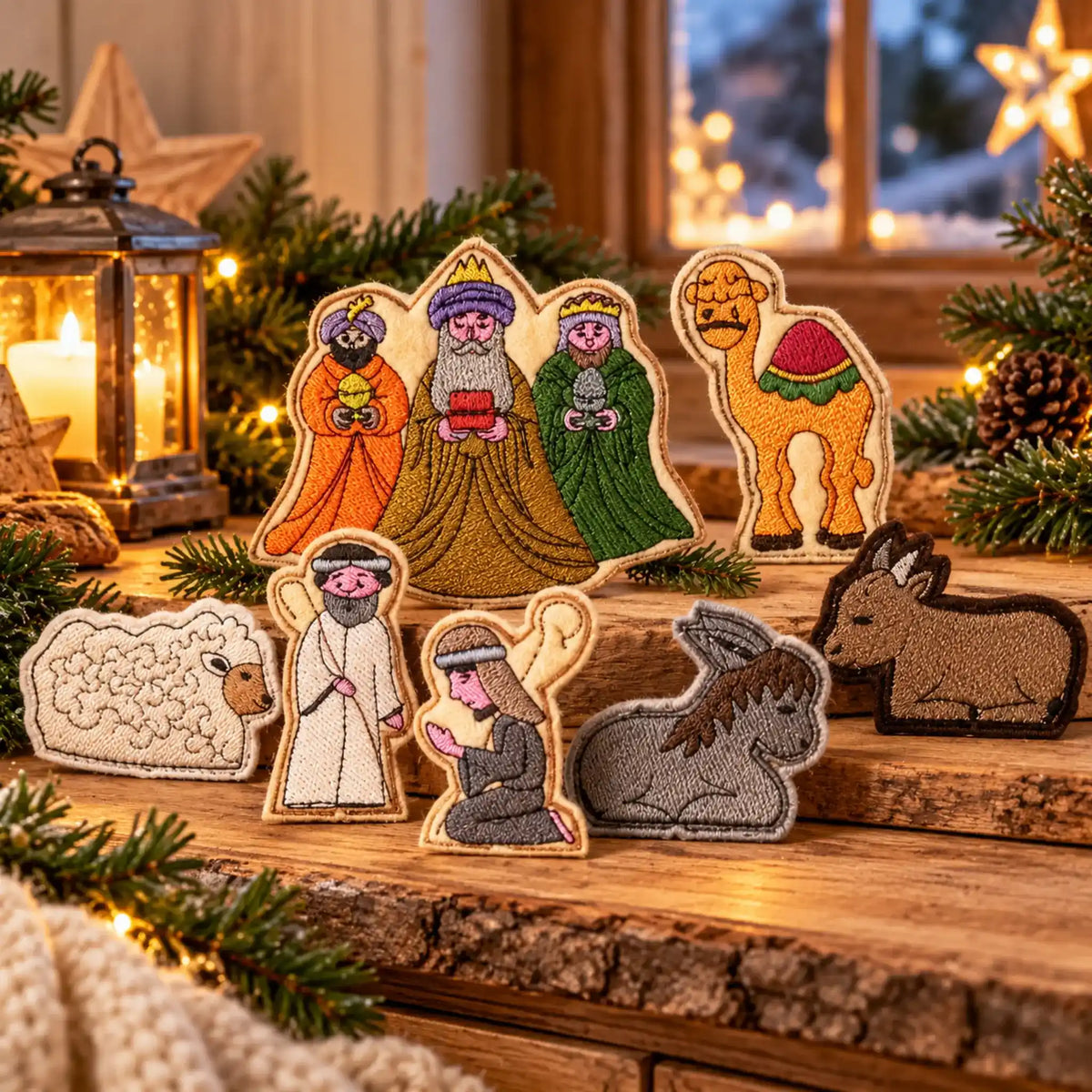 ITH Stickdatei Weihnachtskrippe Figuren-Set
