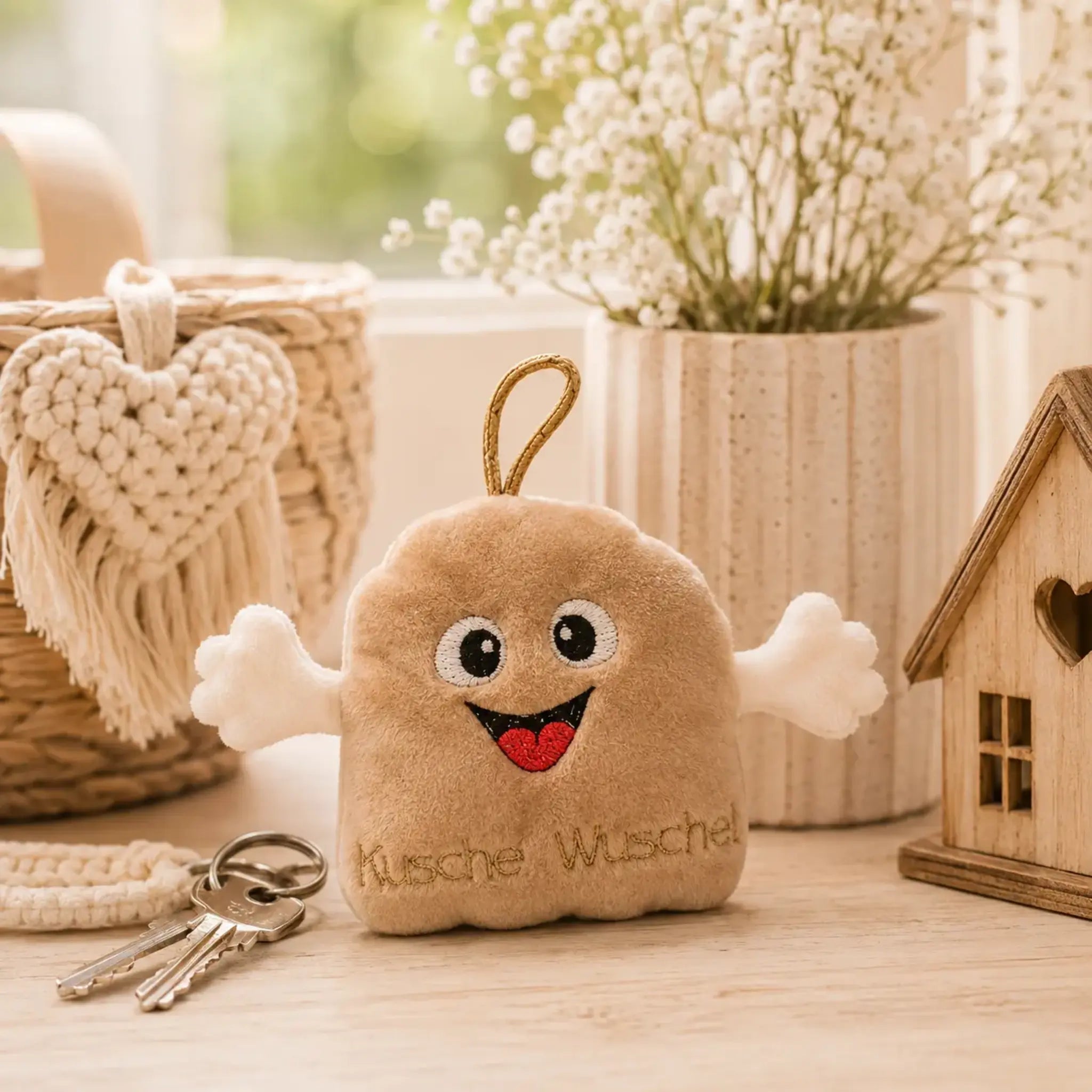 ITH Stickdatei Kuschelwuschel - ein süßer Anhänger