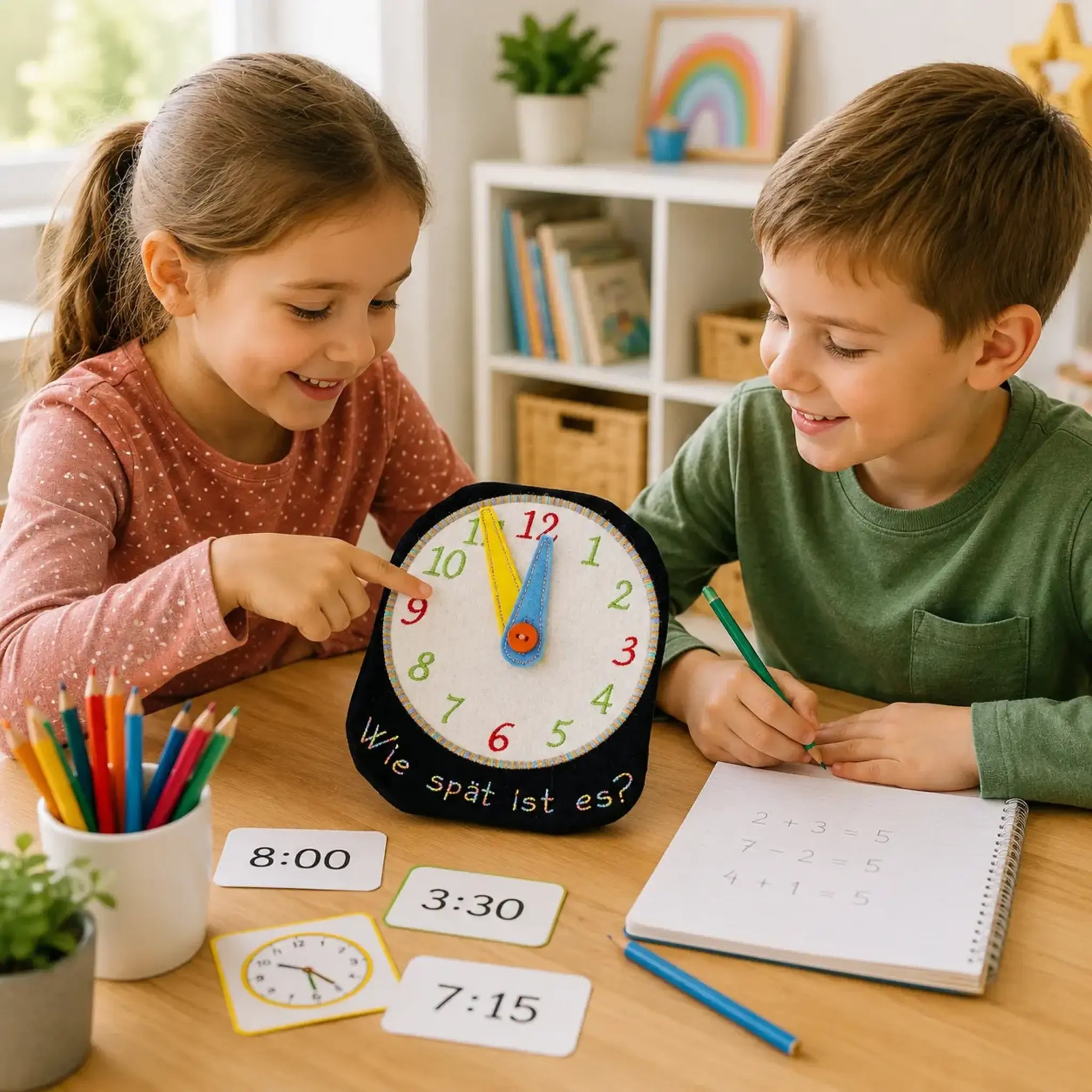 ITH Stickdatei Lernuhr für Schule