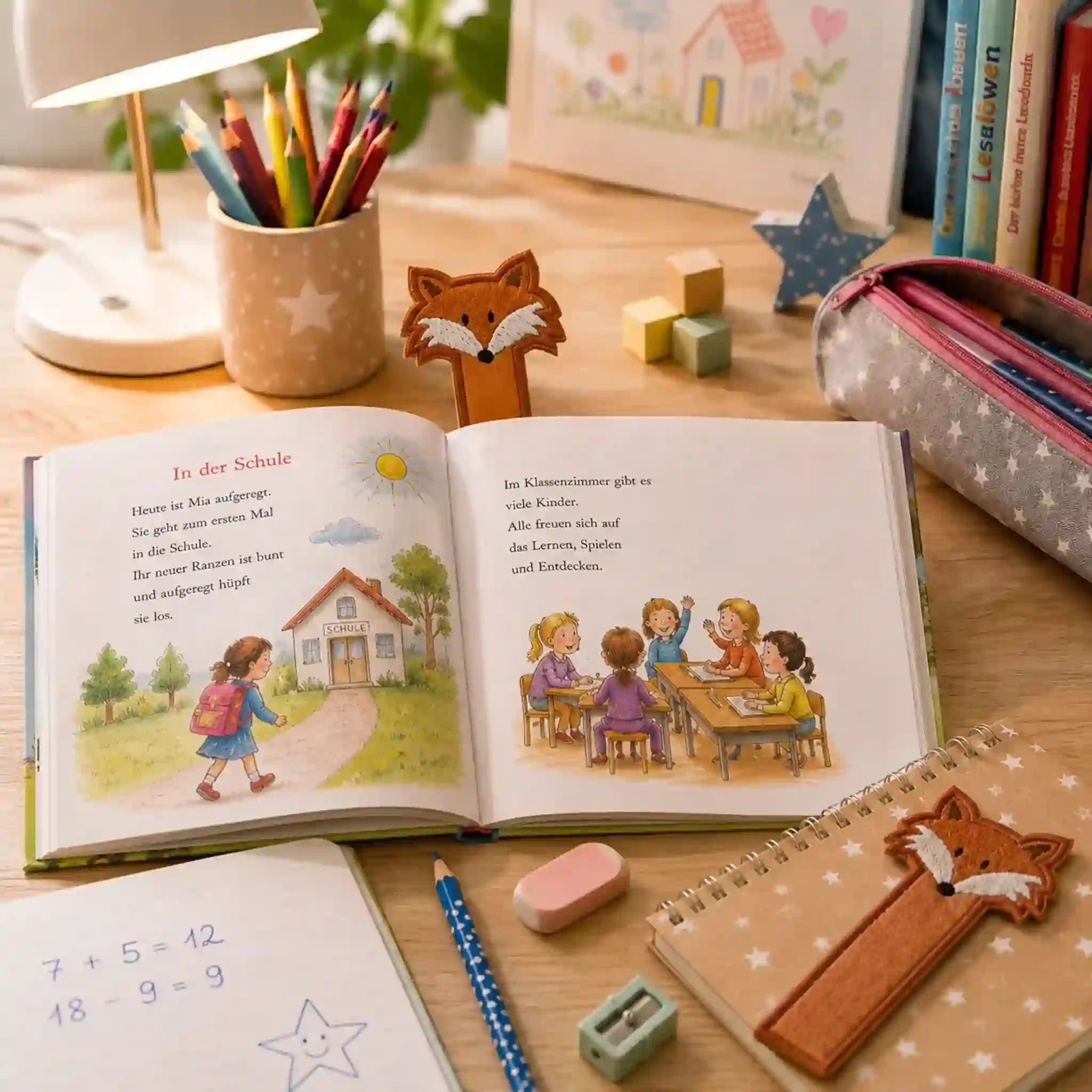 ITH Stickdatei Leseecken Lesezeichen