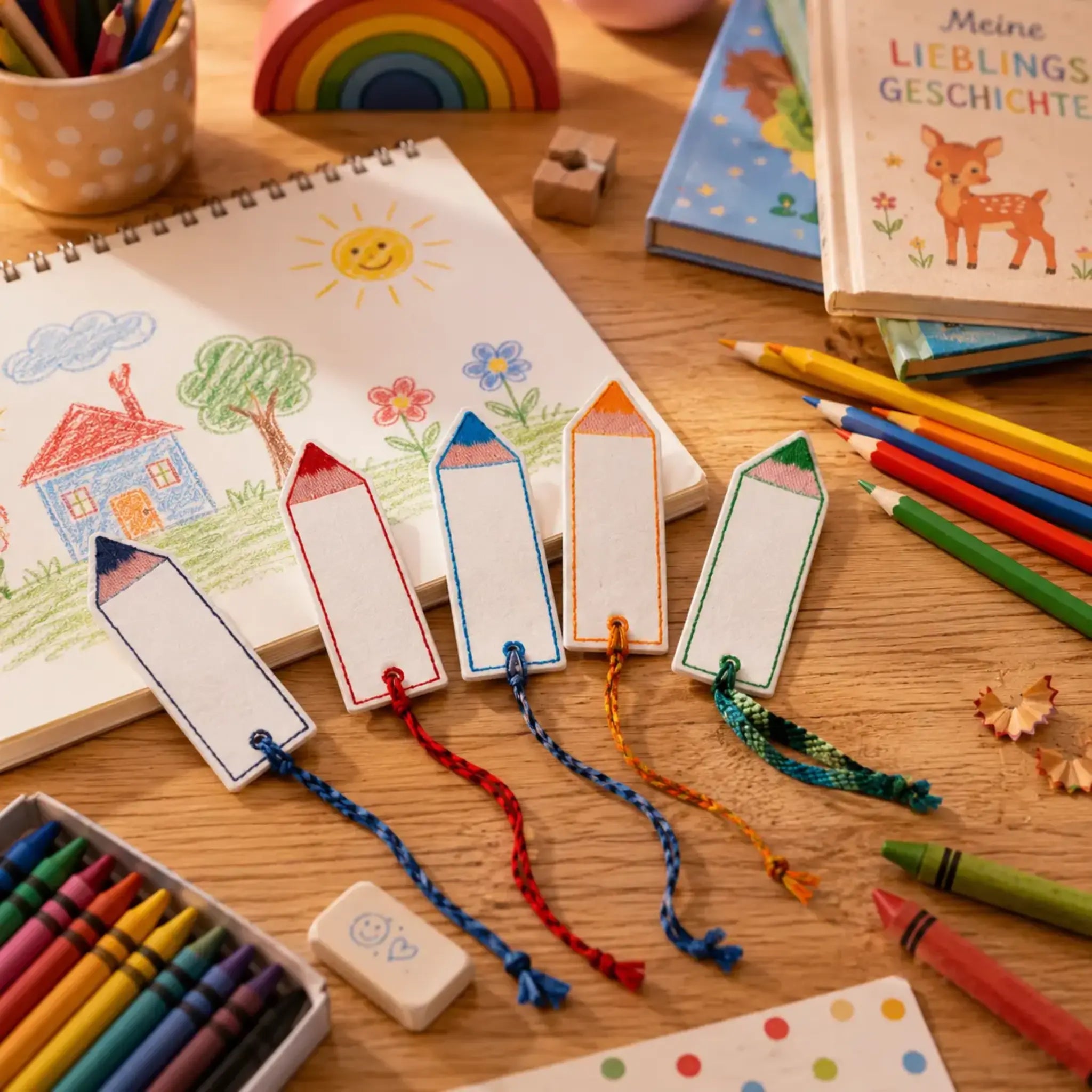 ITH Stickdatei Lesezeichen Schule – Einschulung & Schulanfang