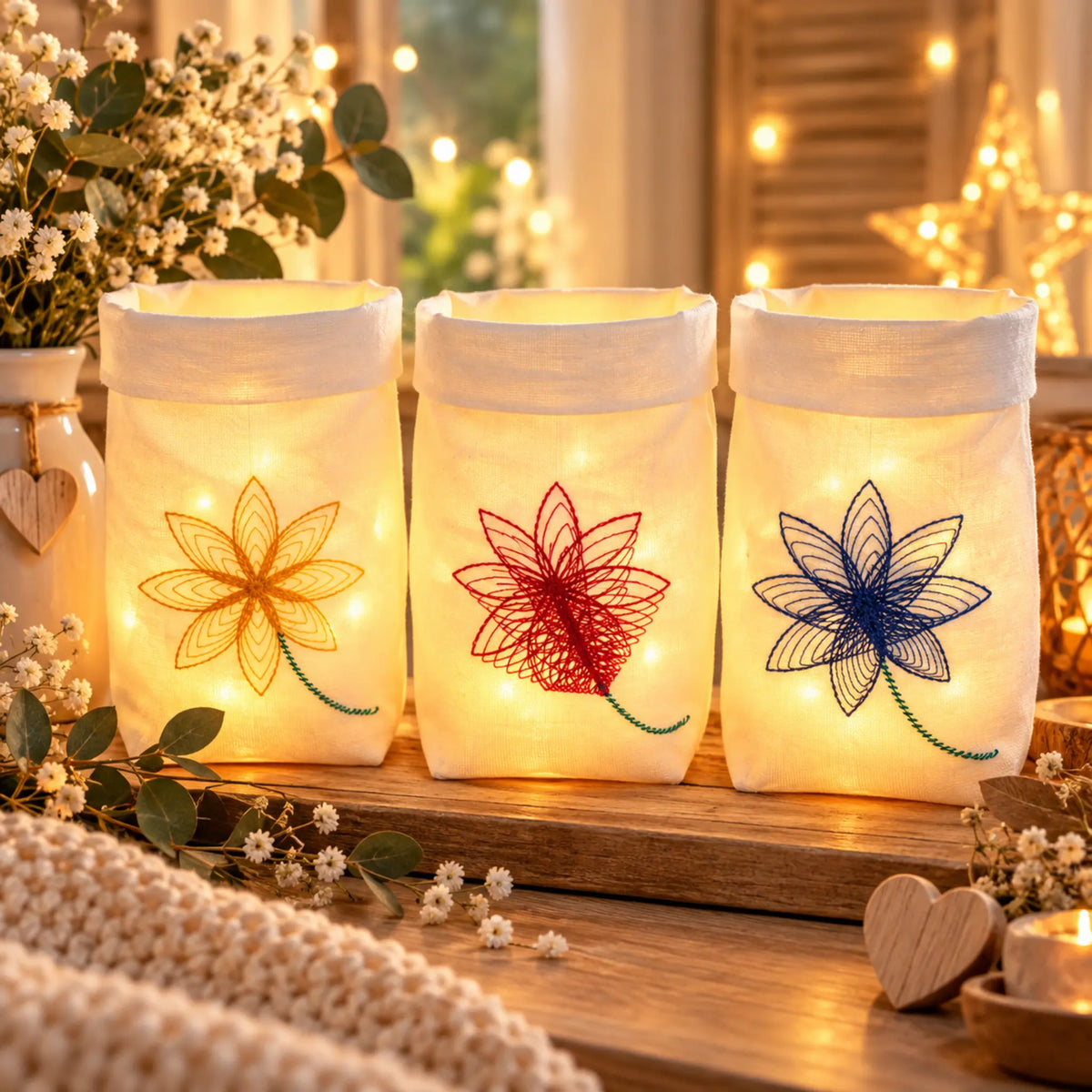 ITH Stickdatei Lichtbeutel Set