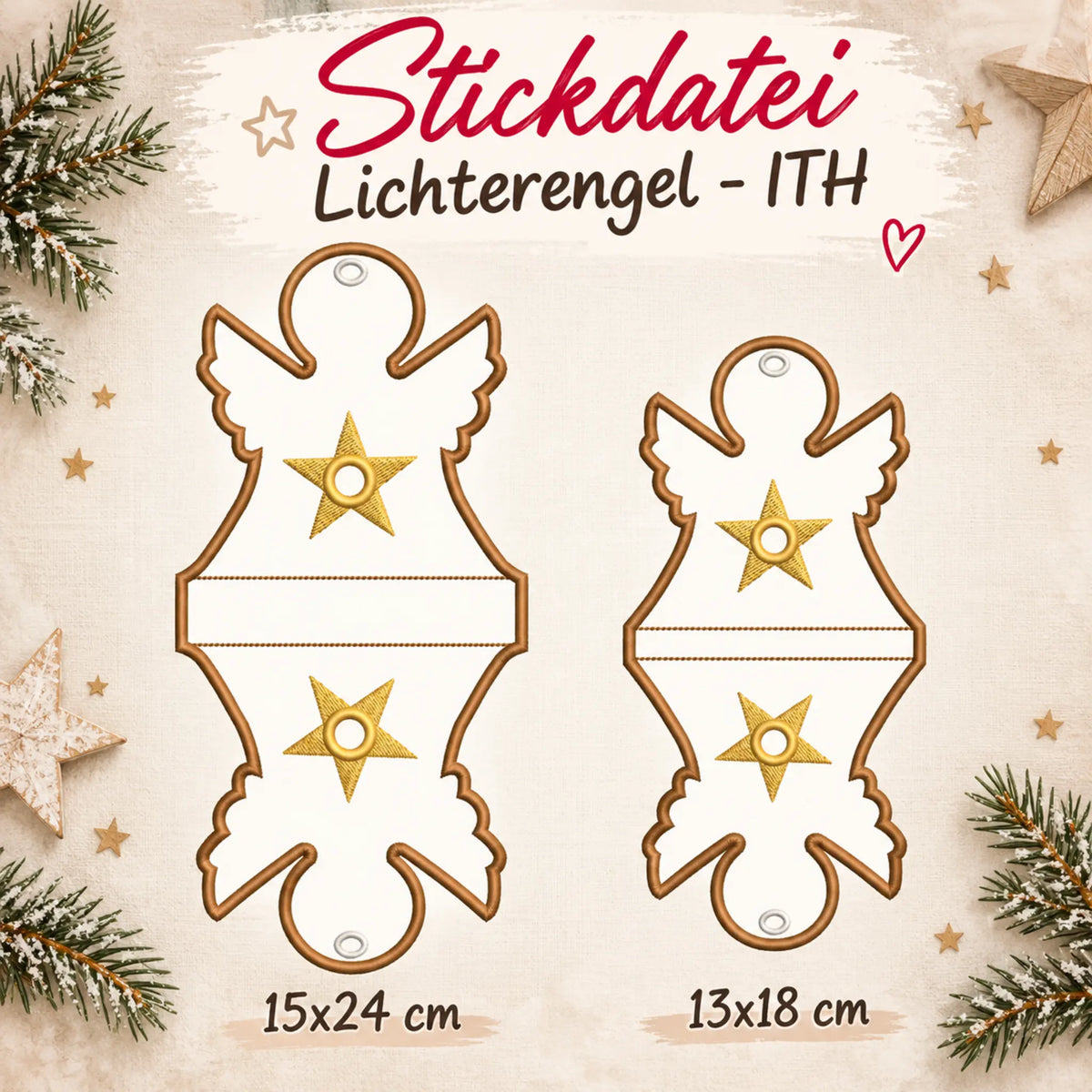ITH Stickdatei Lichterengel 👼✨