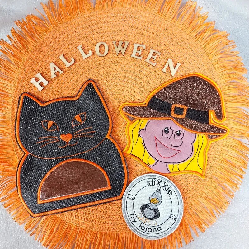 ITH Stickdatei Halloweentaschen und Mugrugs