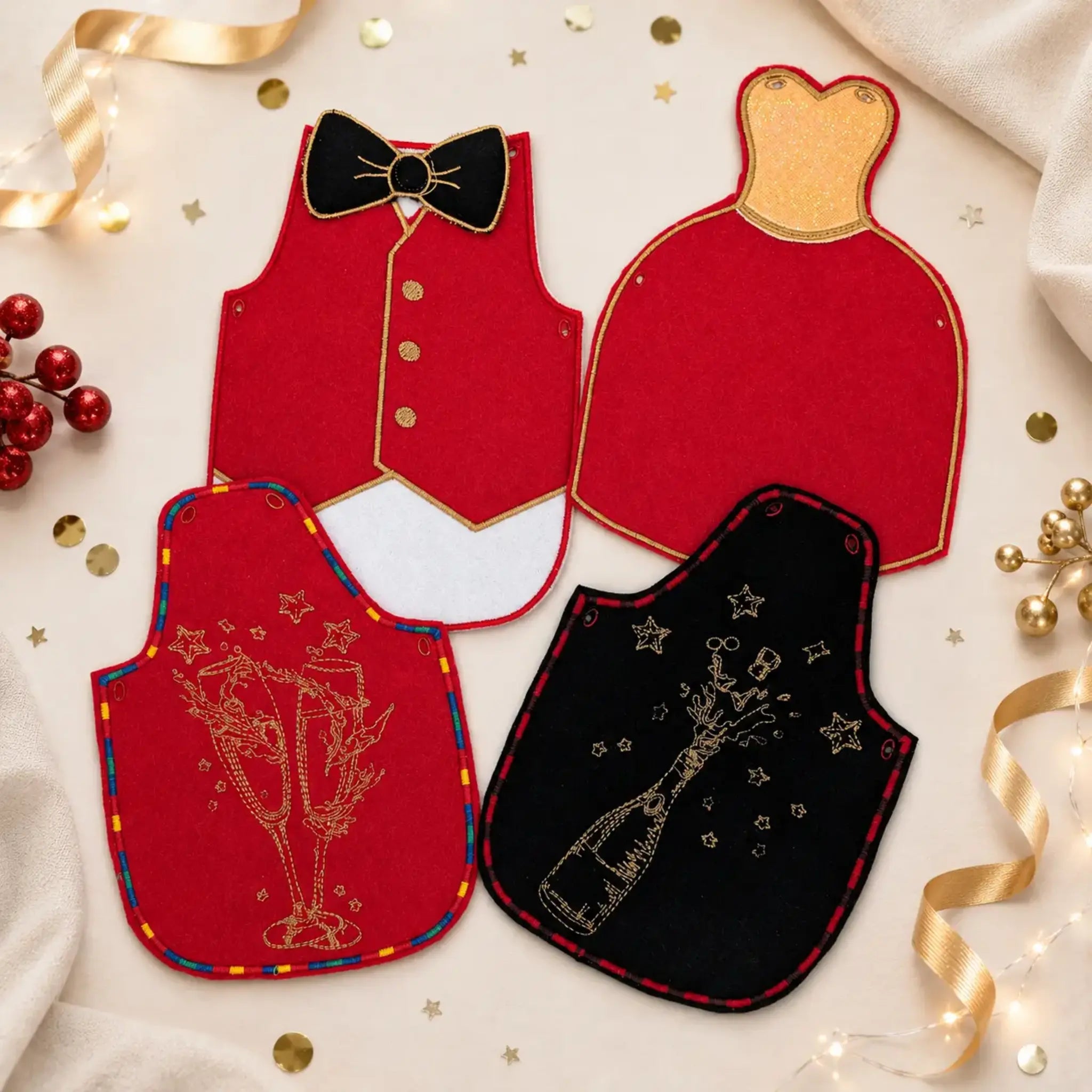 ITH Stickdatei Party Paket 🎉 – Silvester, Geburtstag & Hochzeit