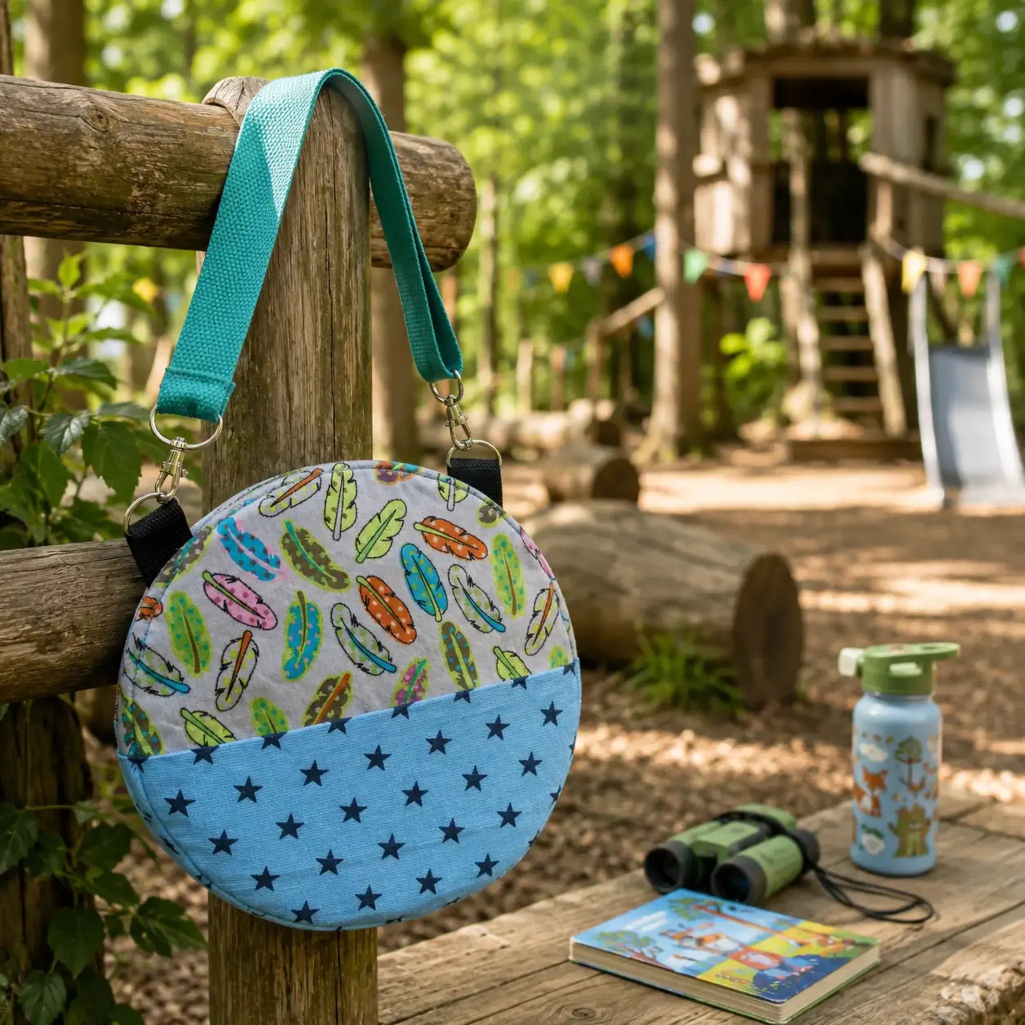 ITH Stickdatei runde Tasche in zwei Größen