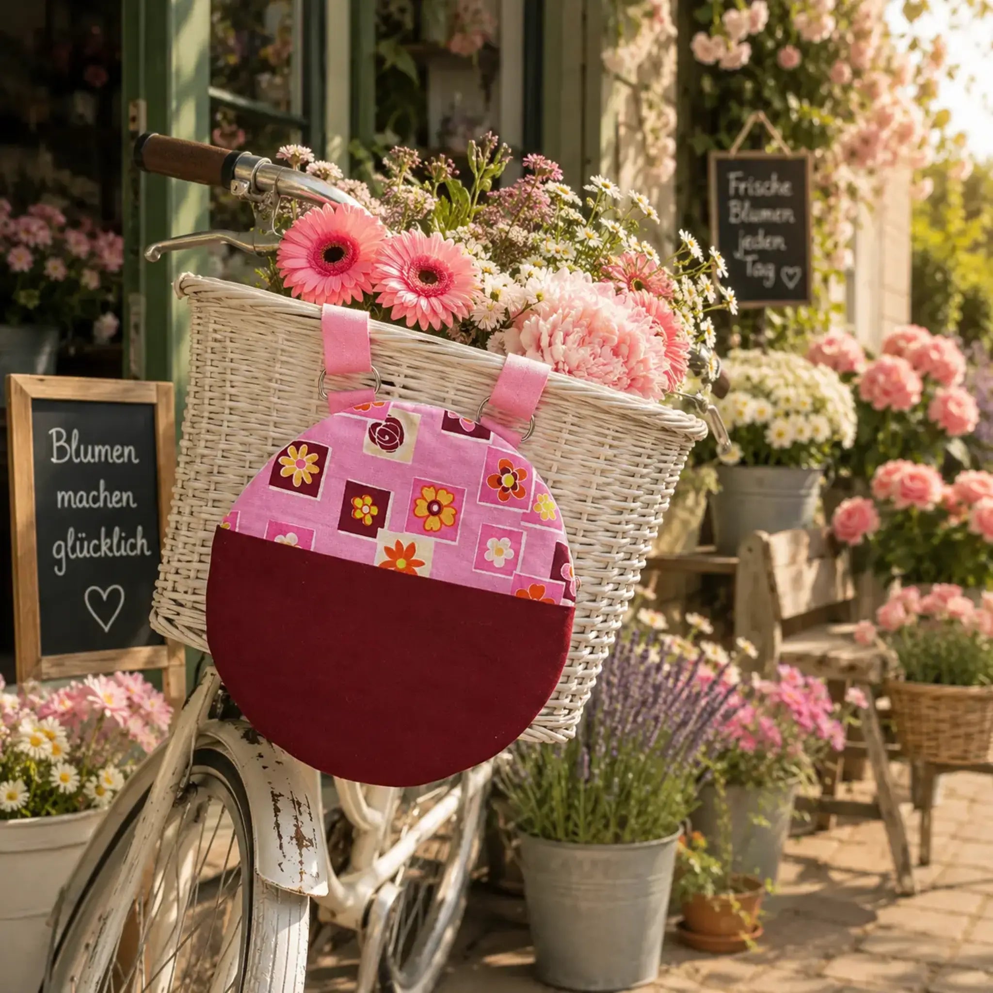ITH Stickdatei runde Tasche in zwei Größen