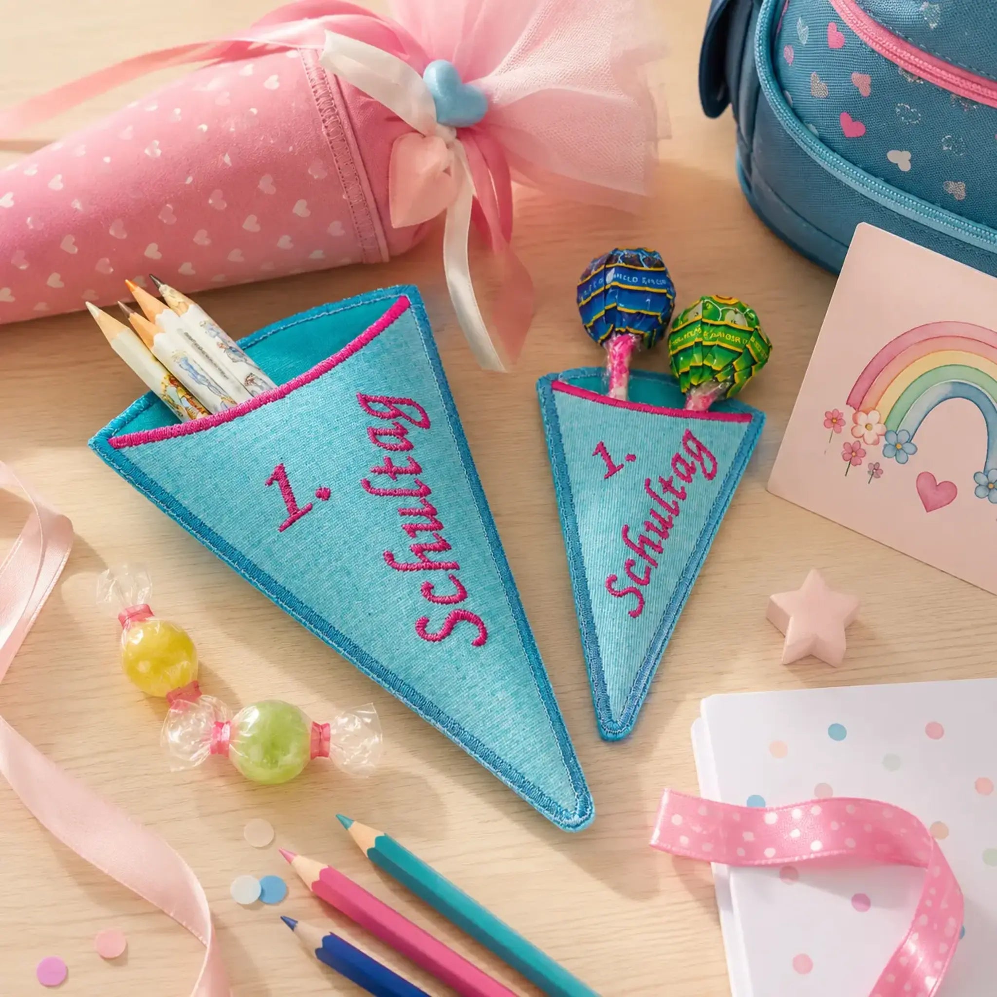 ITH Stickdatei Schultüte Täschchen – In-the-Hoop