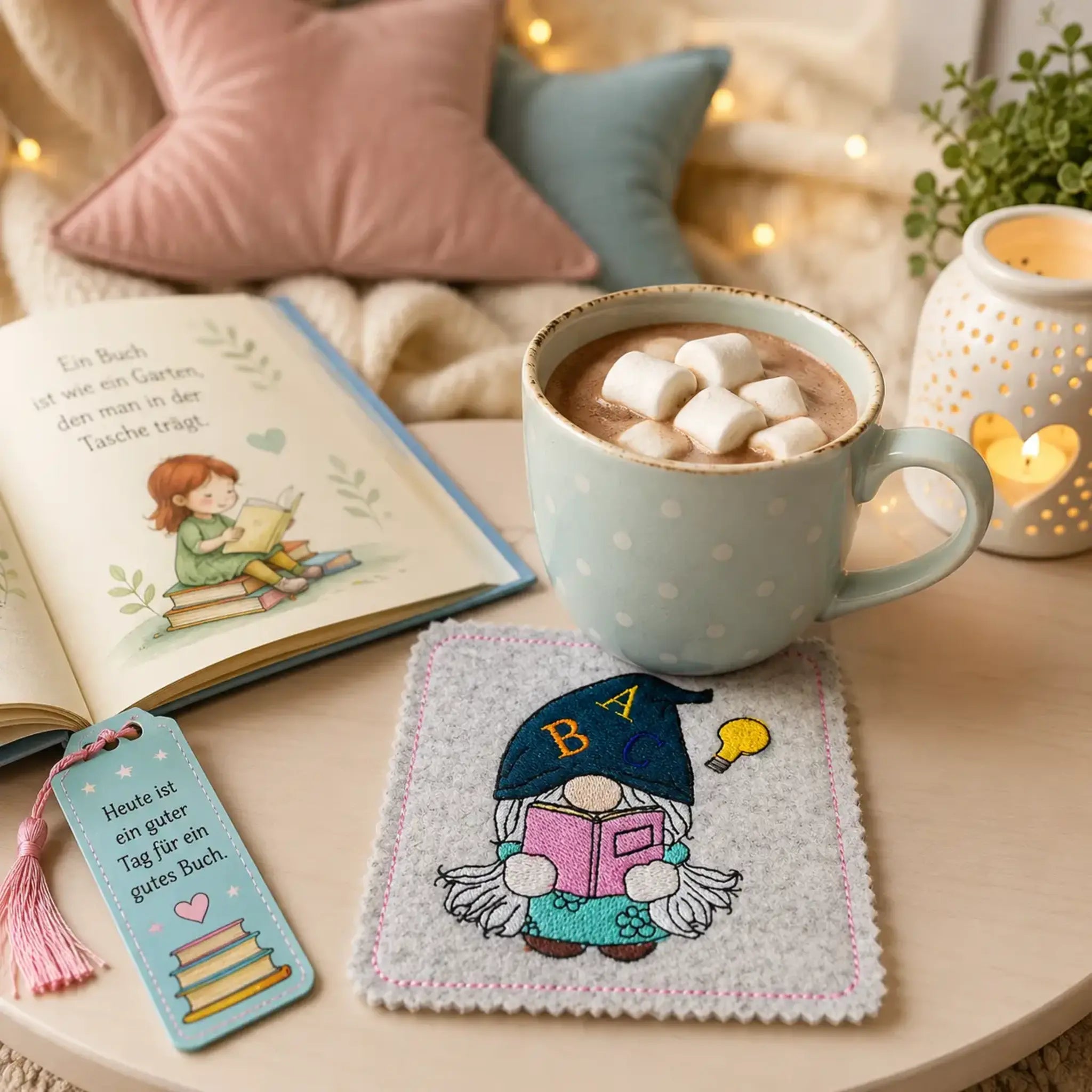 Schulwichtel Stickdatei ITH 🎒 – Stabfigur, Anhänger & Vollstick
