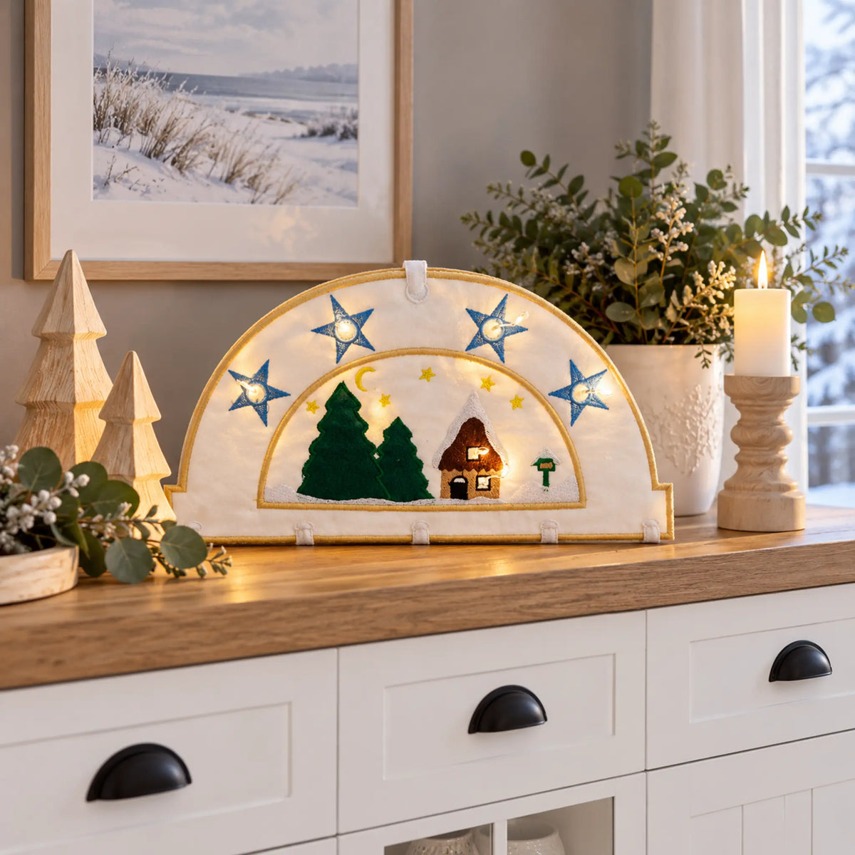 ITH Stickdatei Schwibbogen Advent