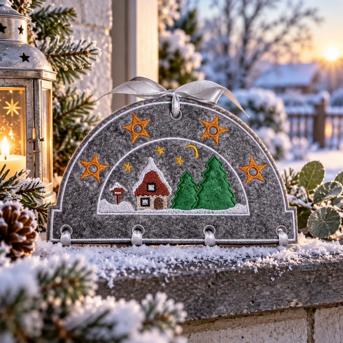 ITH Stickdatei Schwibbogen Advent