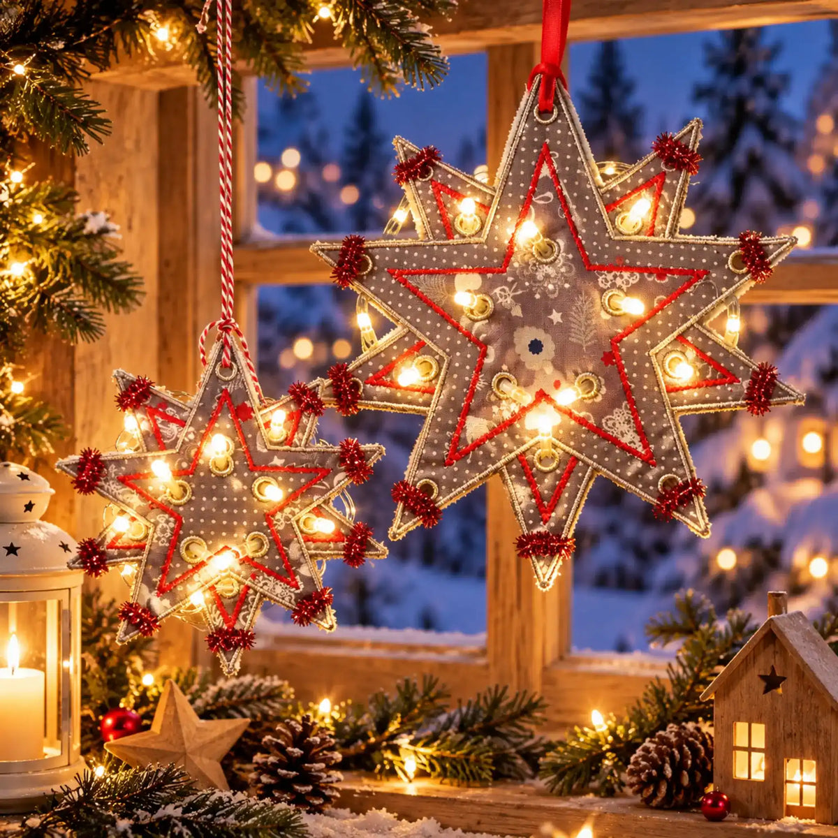 ITH Stickdatei Weihnachtsstern