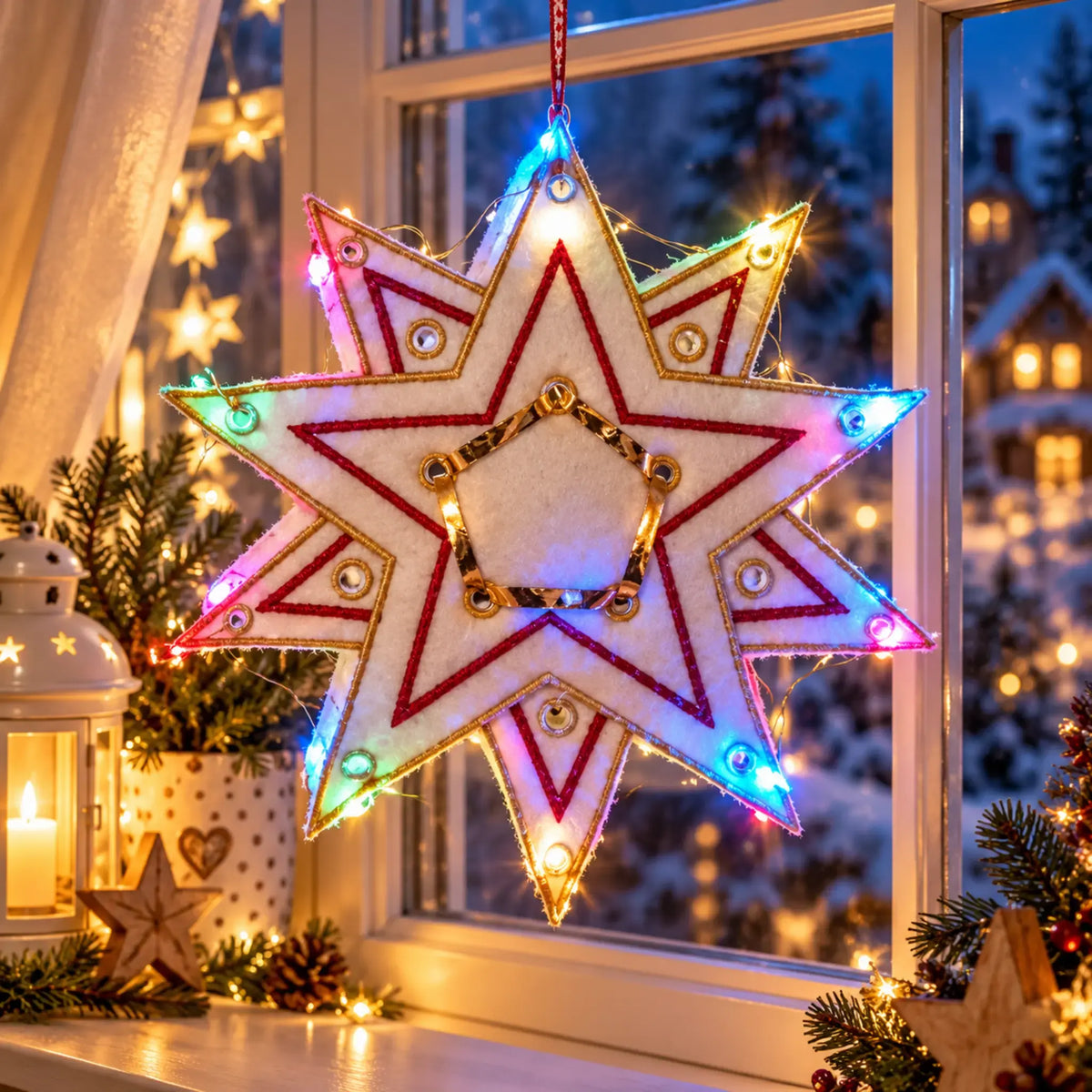 ITH Stickdatei Weihnachtsstern