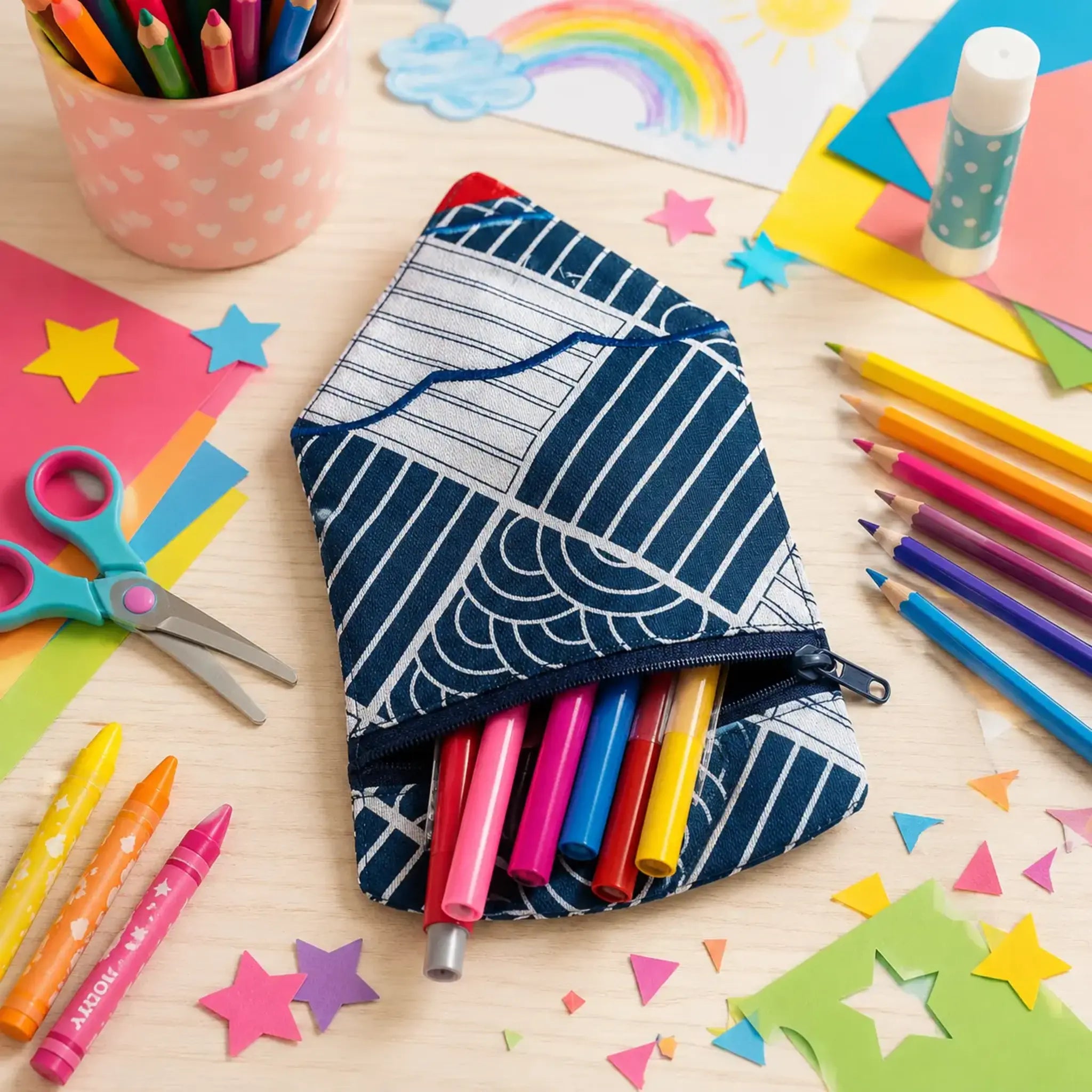 ITH Stickdatei Stiftetasche Buntstift