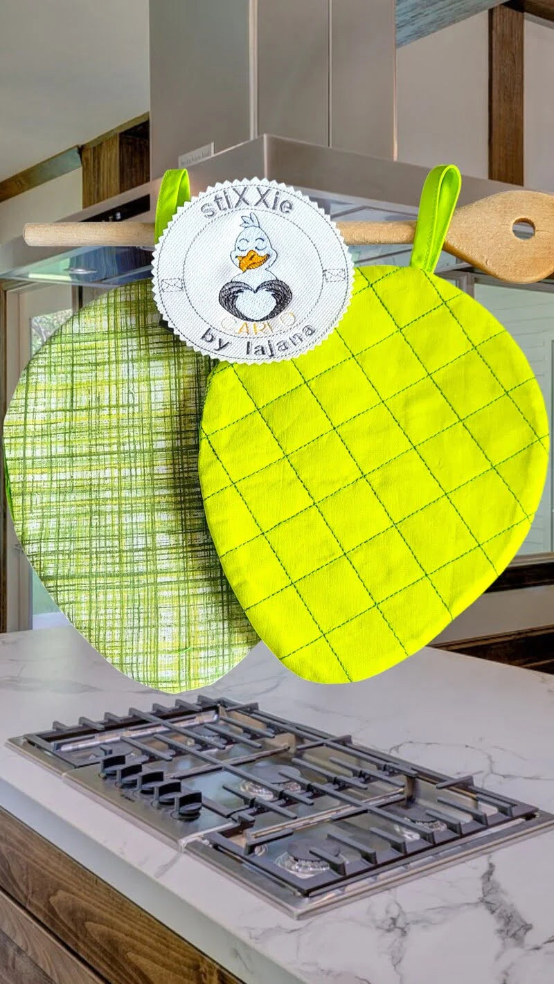 ITH Stickdatei Topflappen Maus