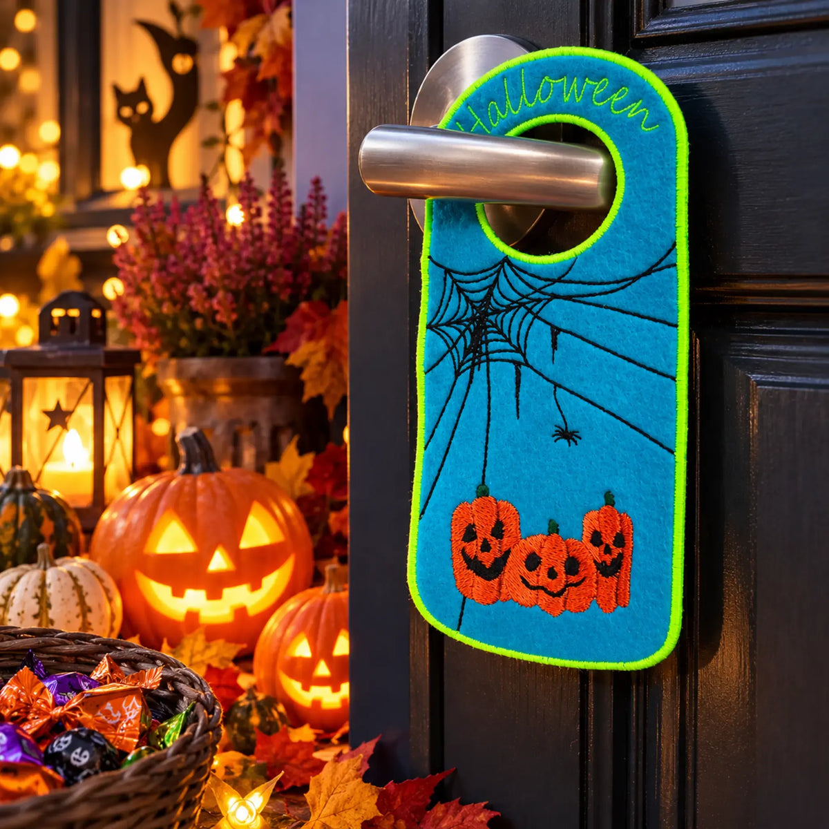 ITH Stickdatei Türanhänger Halloween 6-er