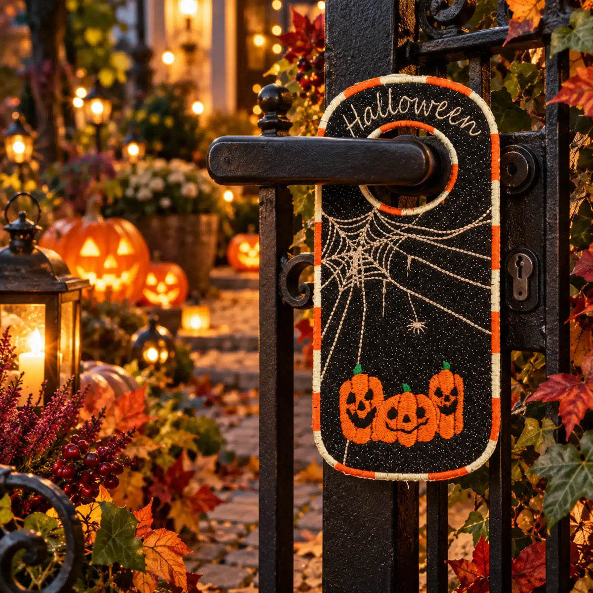 ITH Stickdatei Türanhänger Halloween 6-er