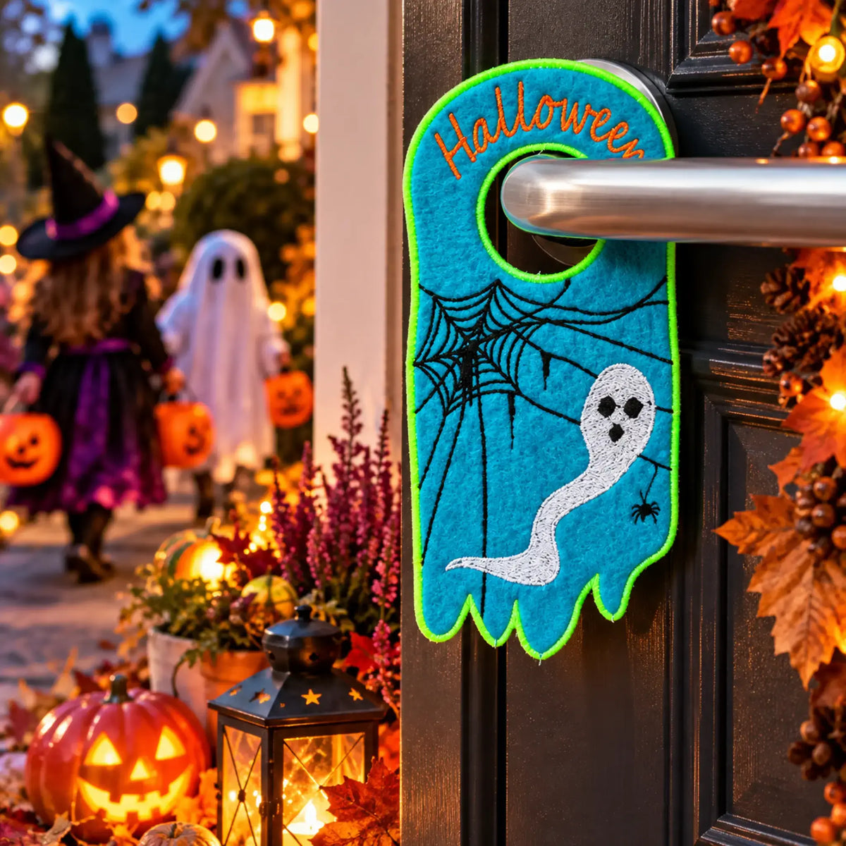 ITH Stickdatei Türanhänger Halloween 6-er
