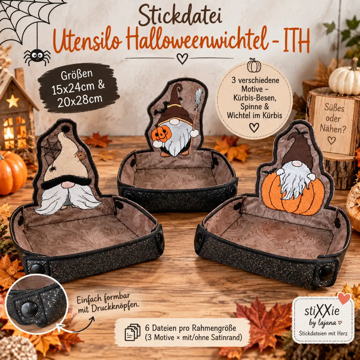 ITH Stickdatei Utensilo Halloweenwichtel
