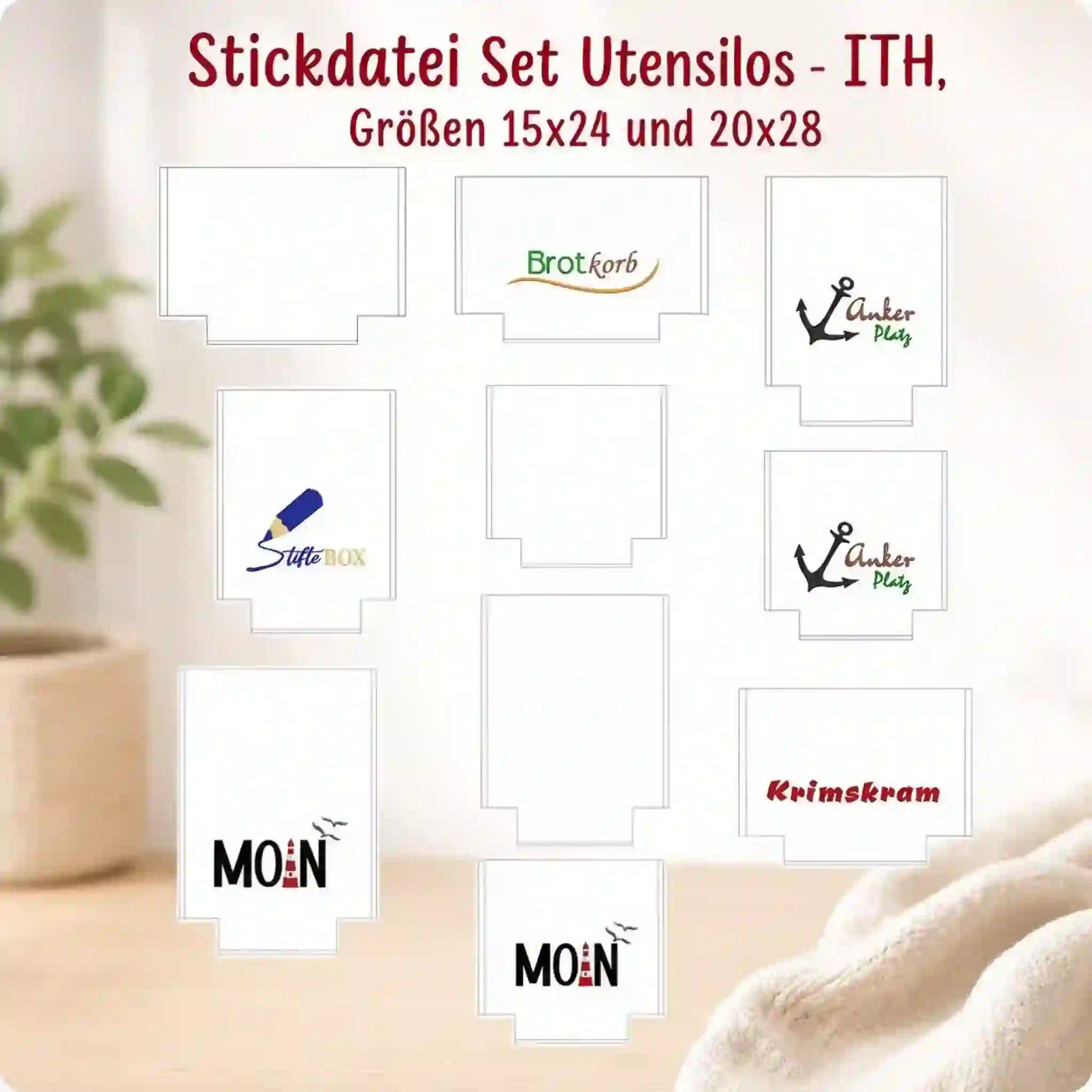 ITH Stickdatei Set Utensilos
