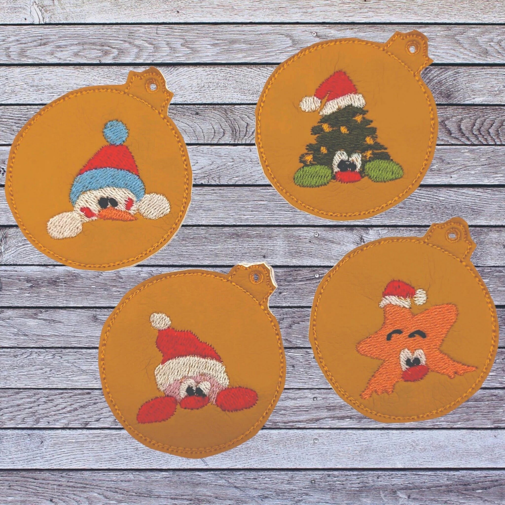 ITH Stickdatei Weihnachtskugel Blanko