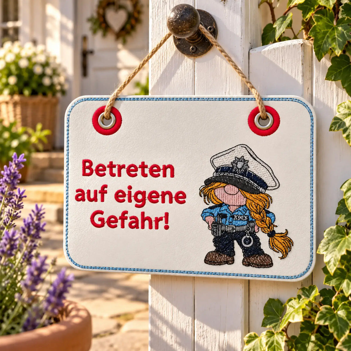 ITH Stickdatei Wichtel Polizei