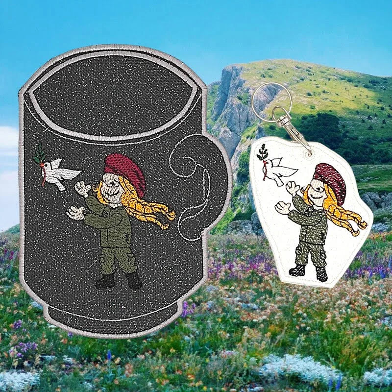 ITH Stickdatei Wichtel und Wichteline Soldat