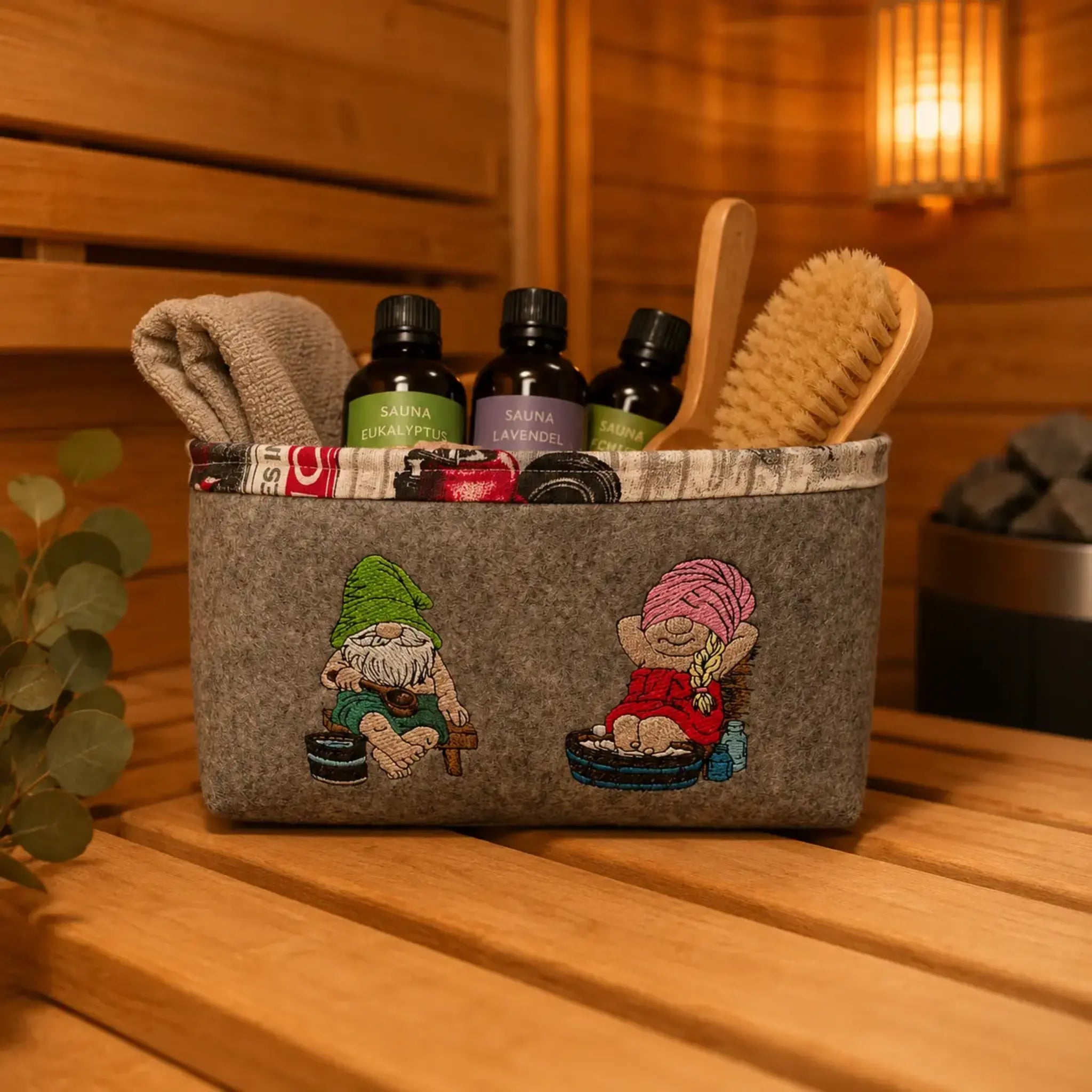 ITH Stickdatei Wichtel Wellness