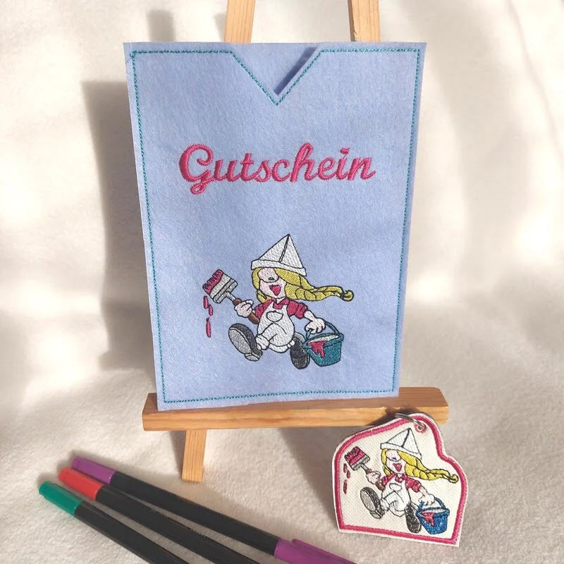 ITH Stickdatei Wichteline Maler