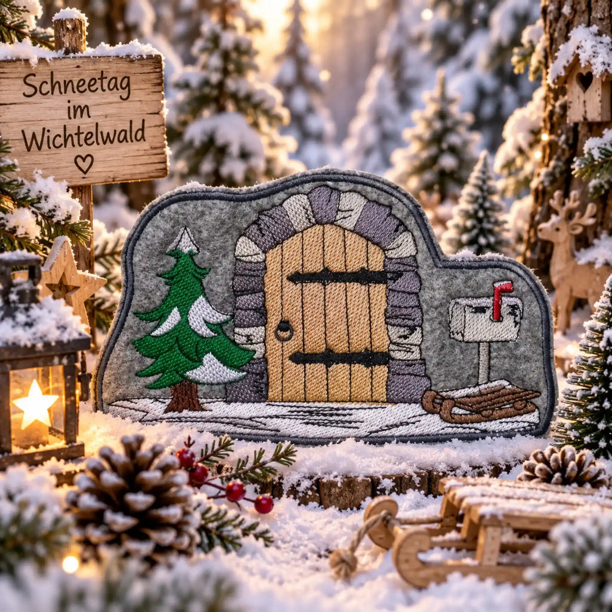 ITH Stickdatei Wichteltüren Weihnacht Winter
