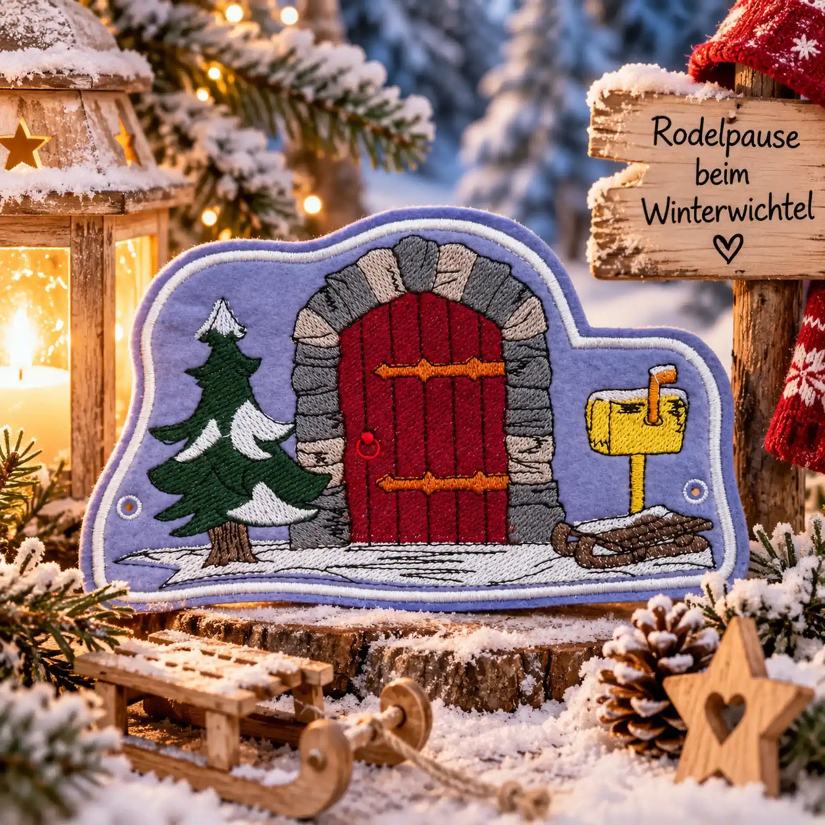 ITH Stickdatei Wichteltüren Weihnacht Winter