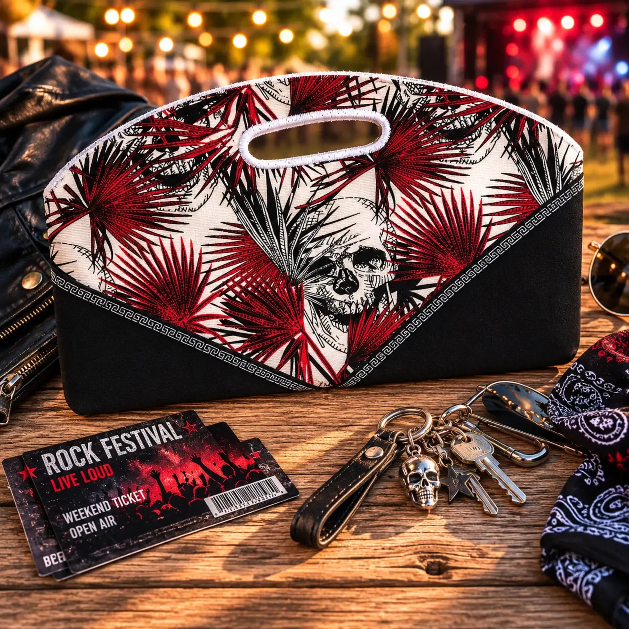 ITH Stickdatei Tasche mit Unterteilungen