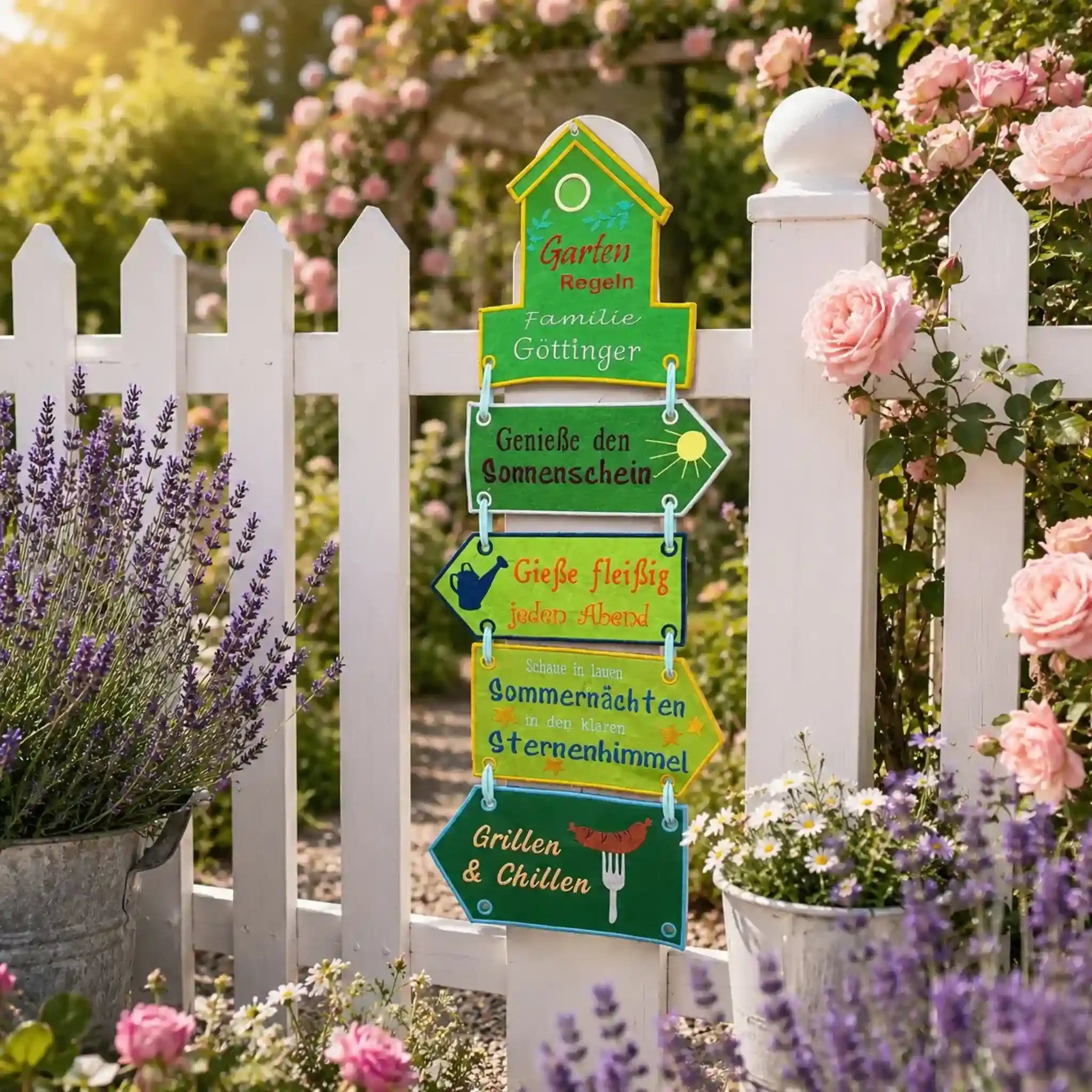ITH Stickdatei Gartendeko