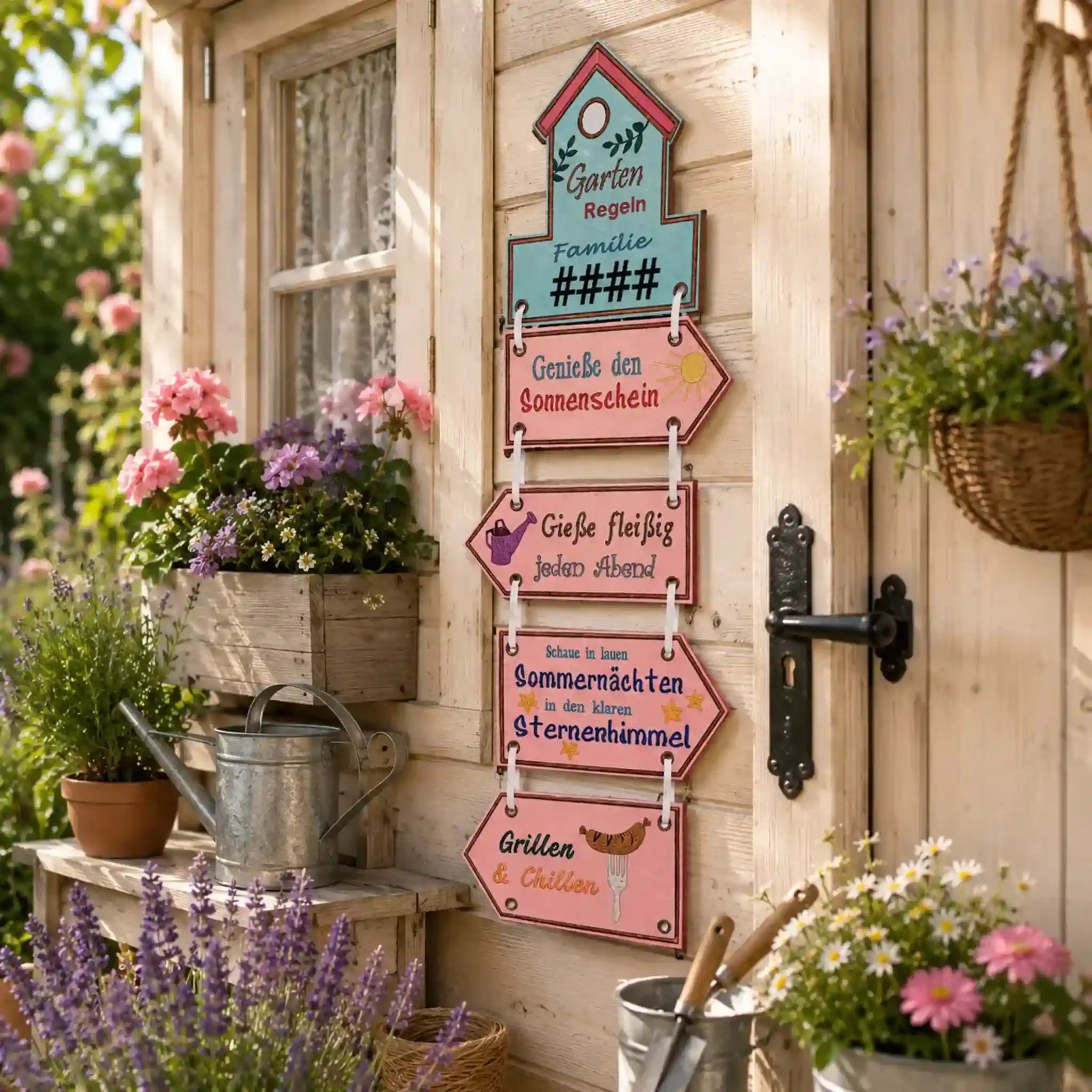 ITH Stickdatei Gartendeko