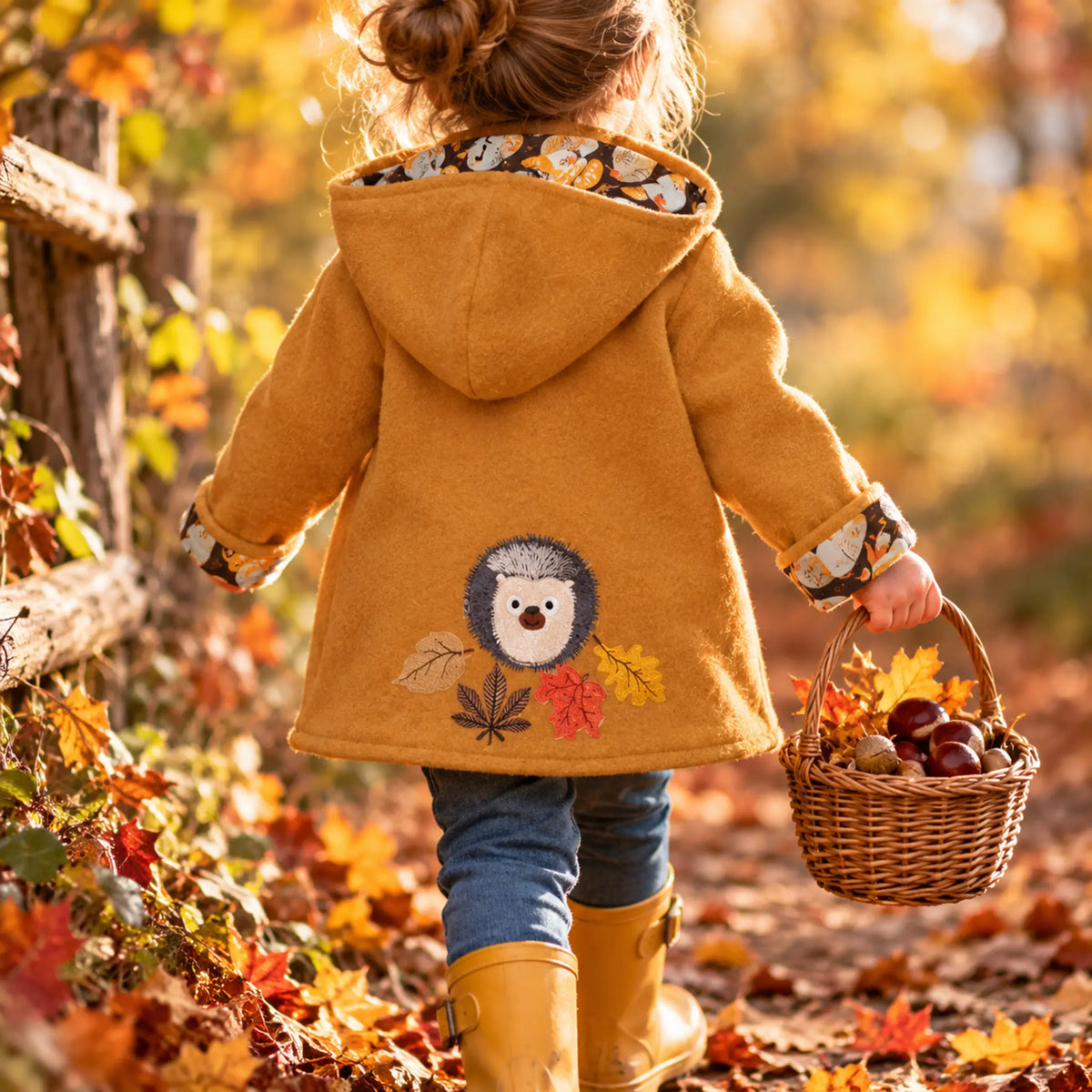 Stickdatei Igel Fredi 3-er Set – Niedliche Herbst-Motive