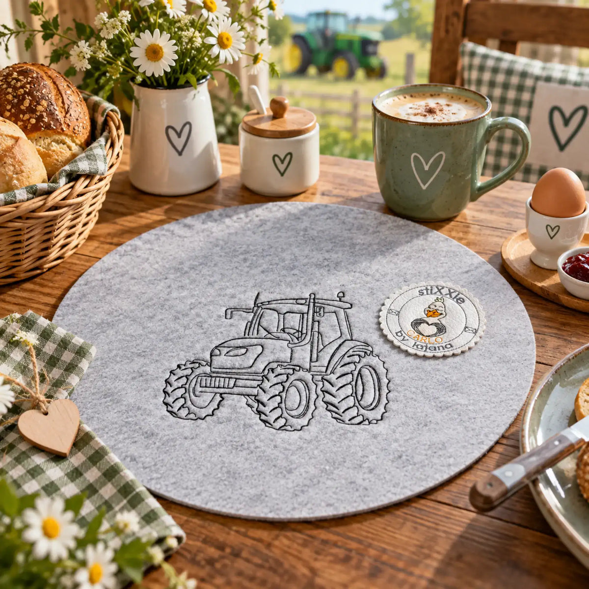 Stickdatei Ackerdemiker - Scribble mit Schriftzügen