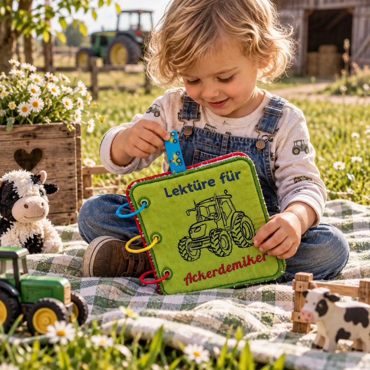 Stickdatei Ackerdemiker - Scribble mit Schriftzügen