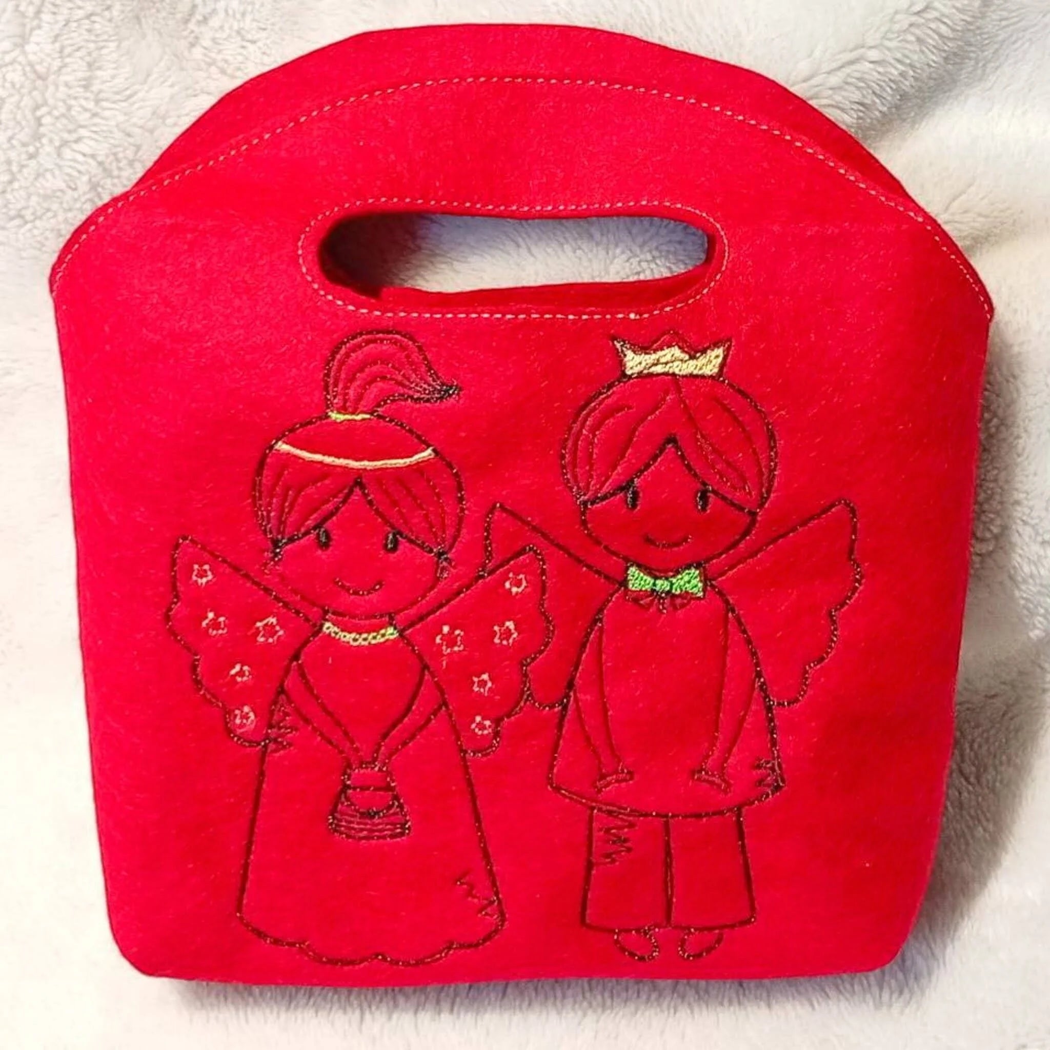 Engel Stickdatei & Applikation - Schutzengel für Kinder 10x10 13x18