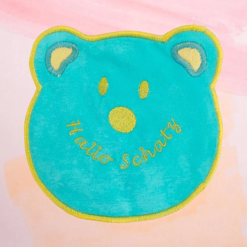 Stickdatei Baerenkopf-Applikation Blanko