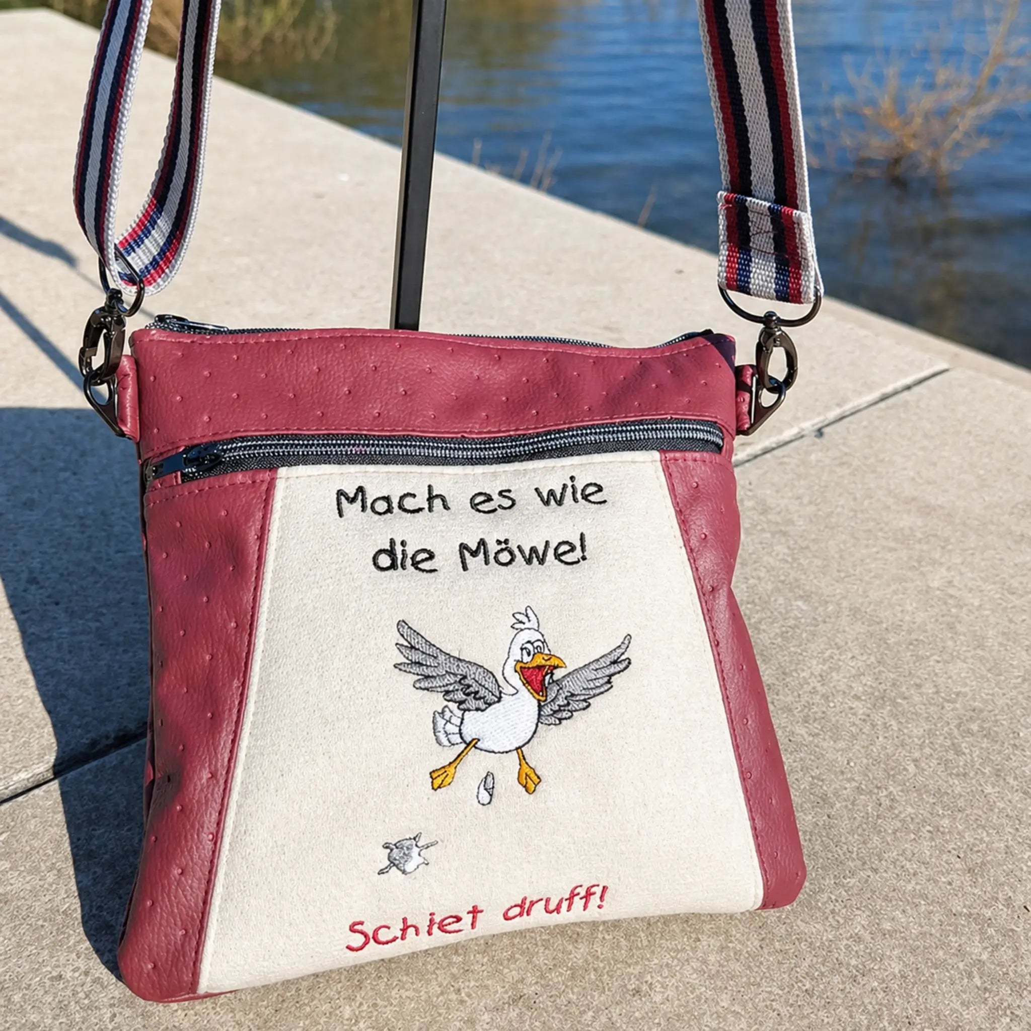 ITH Stickdatei Möwe Carlo im Anflug