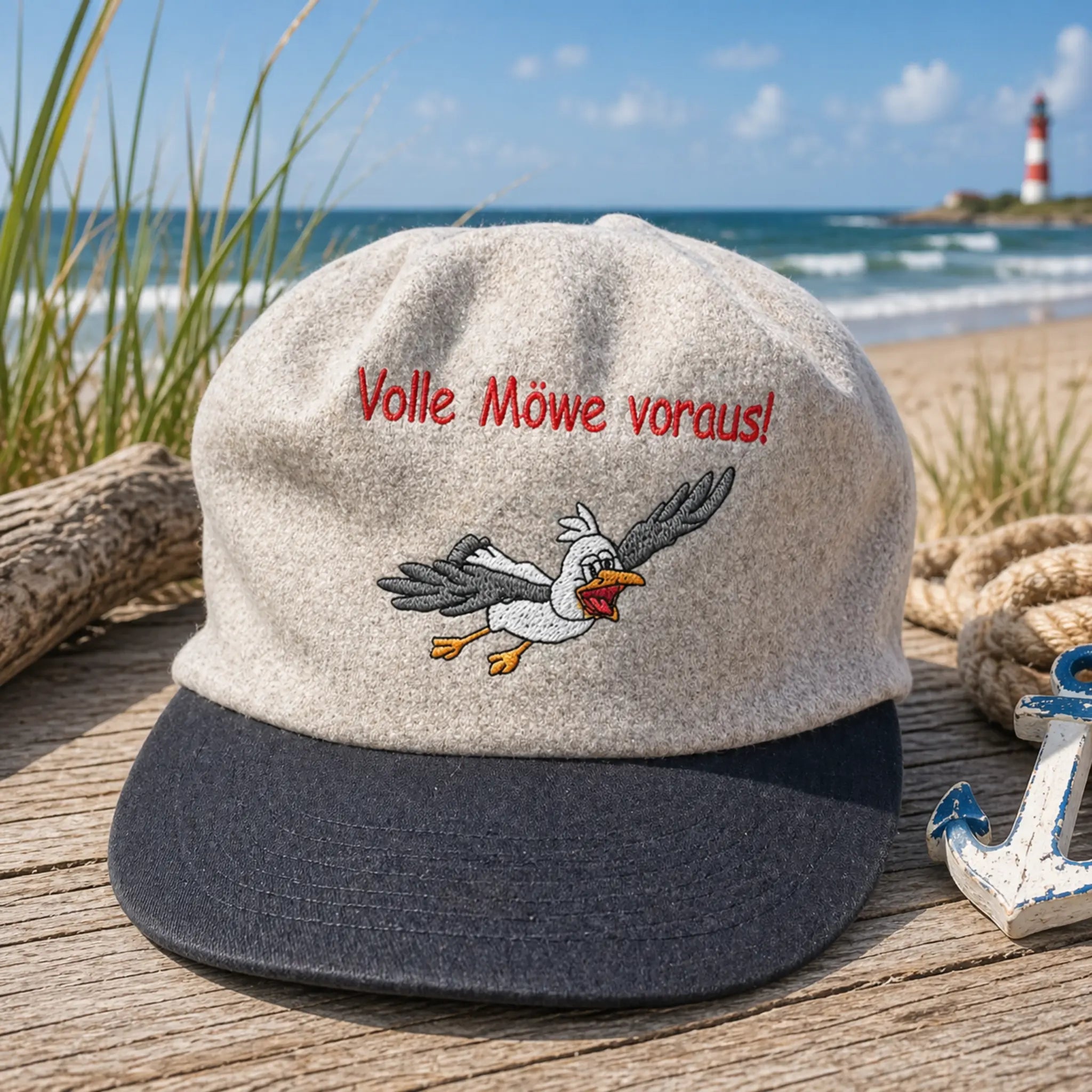 ITH Stickdatei Möwe Carlo im Anflug