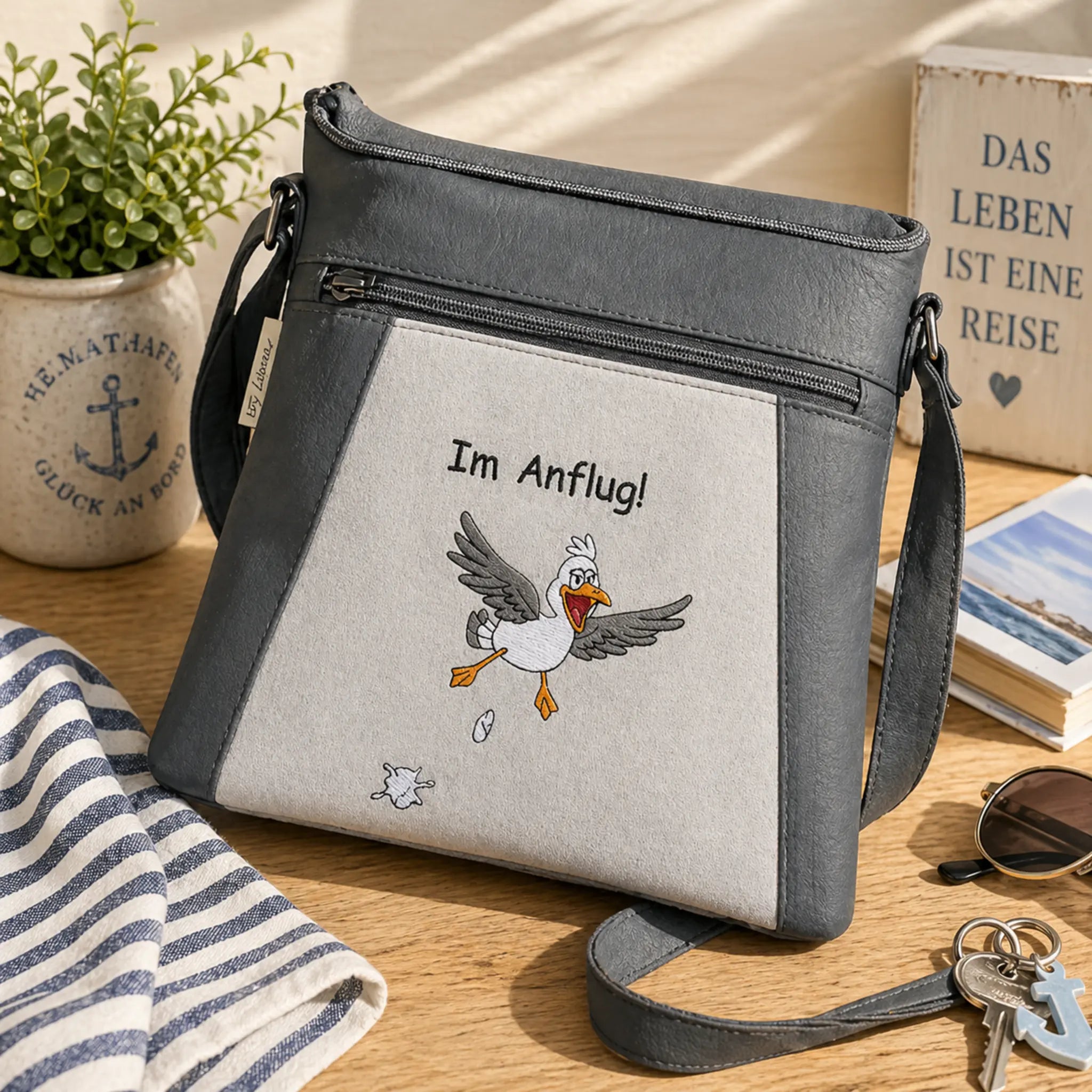 ITH Stickdatei Möwe Carlo im Anflug