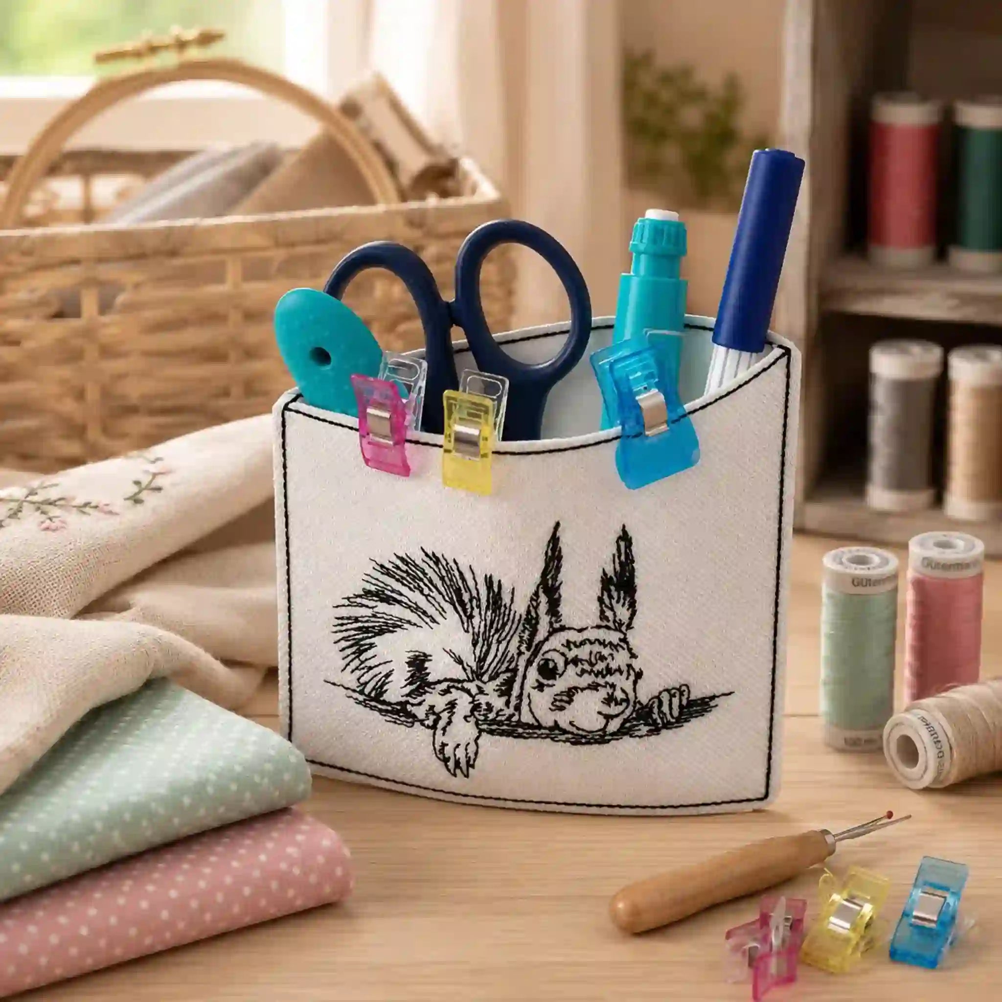 Stickdatei Eichhörnchen Kritzel