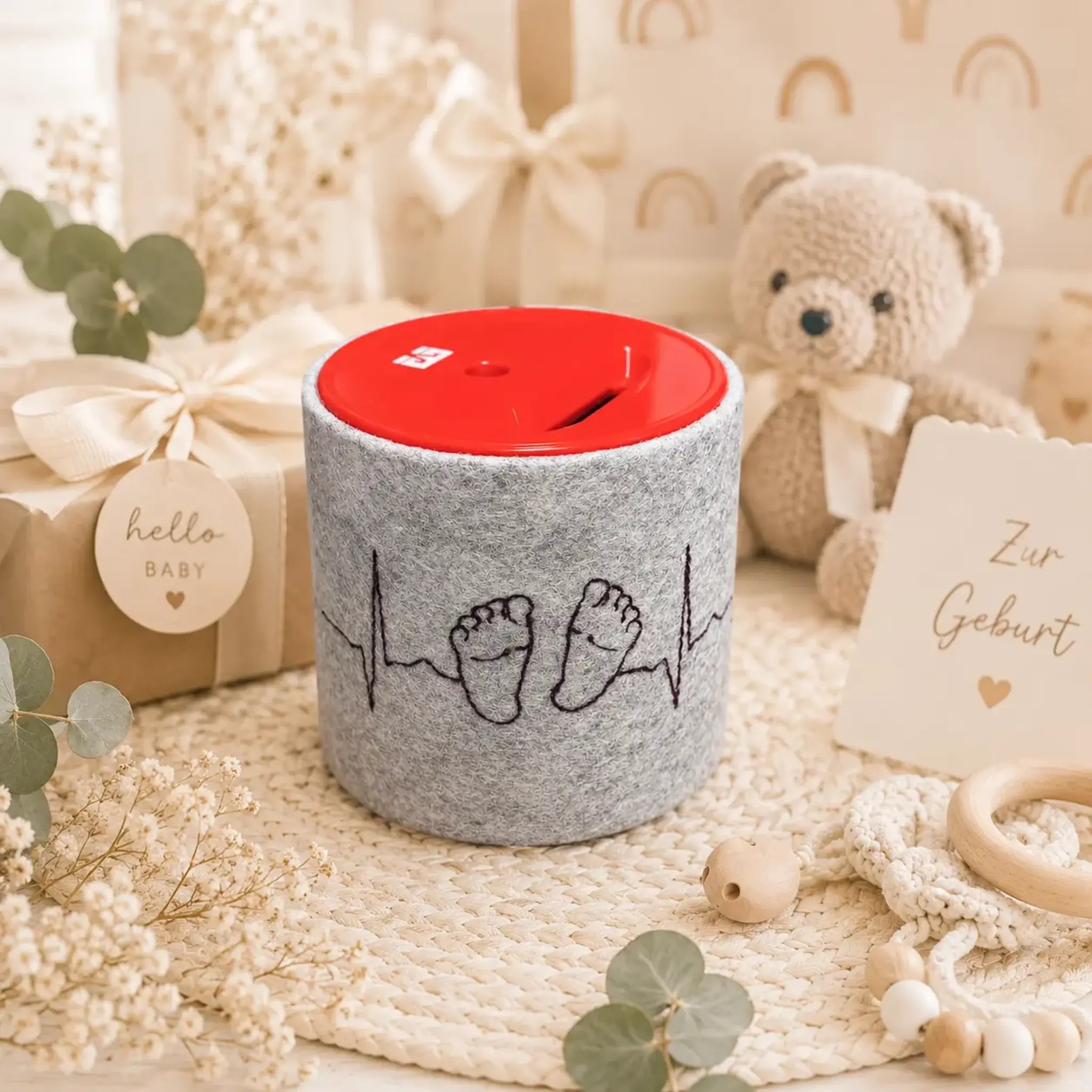 Stickdatei EKG Linien Baby